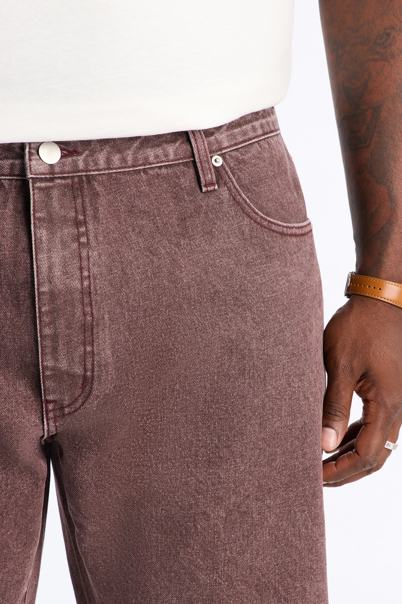 Ironwood Utility Straight Leg Jean - Washed Brown image 4