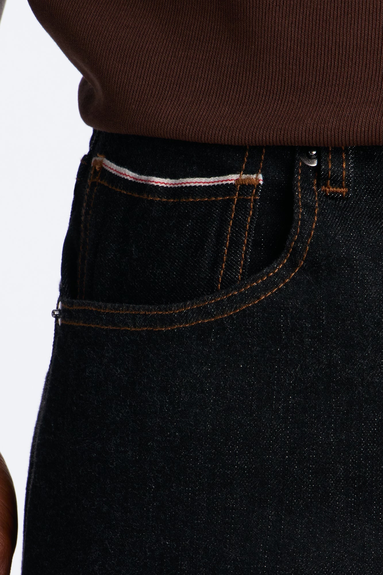 Raw Selvedge Straight Be Clean Jean - Black image 9