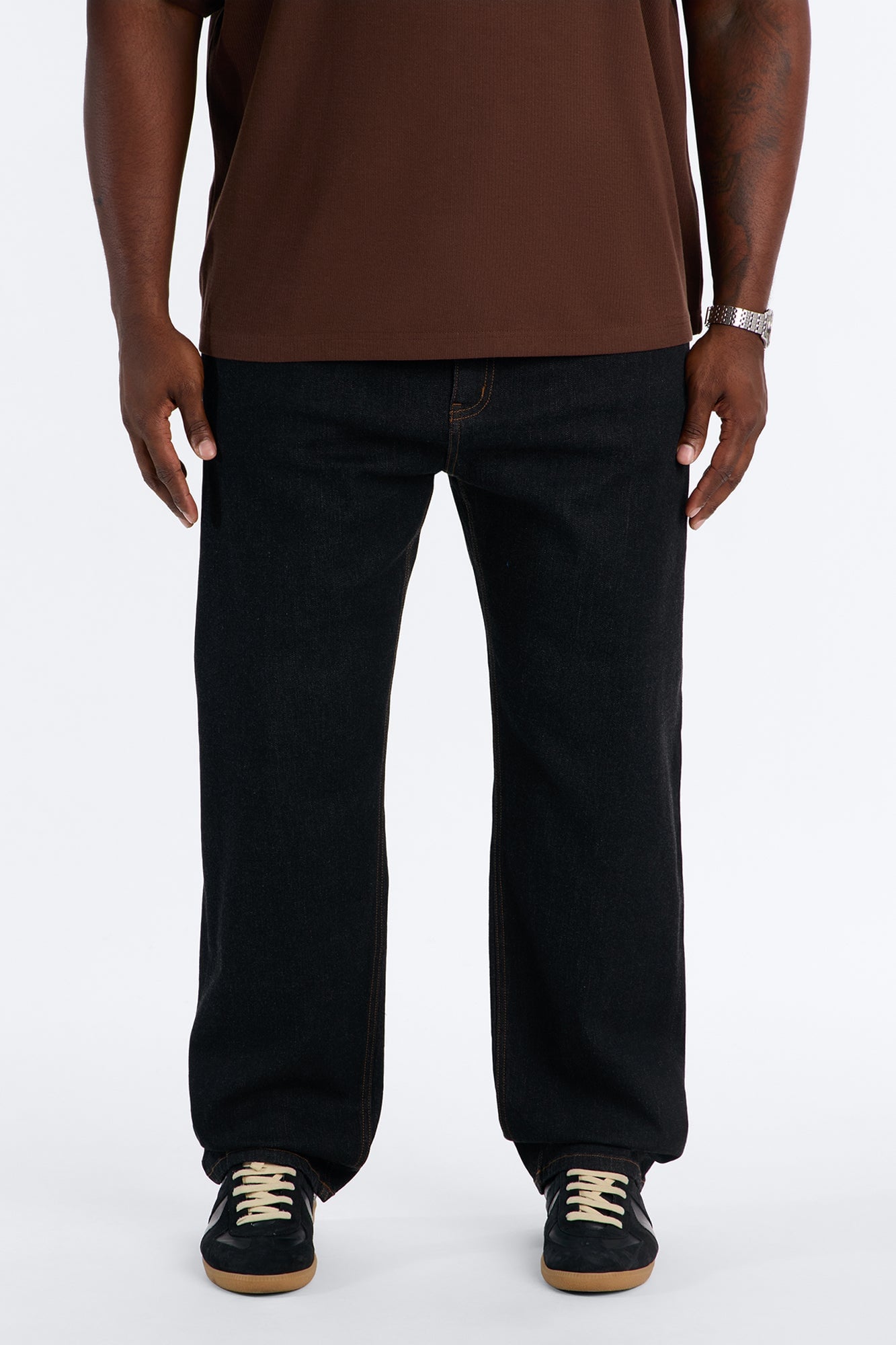 Raw Selvedge Straight Be Clean Jean - Black image 2