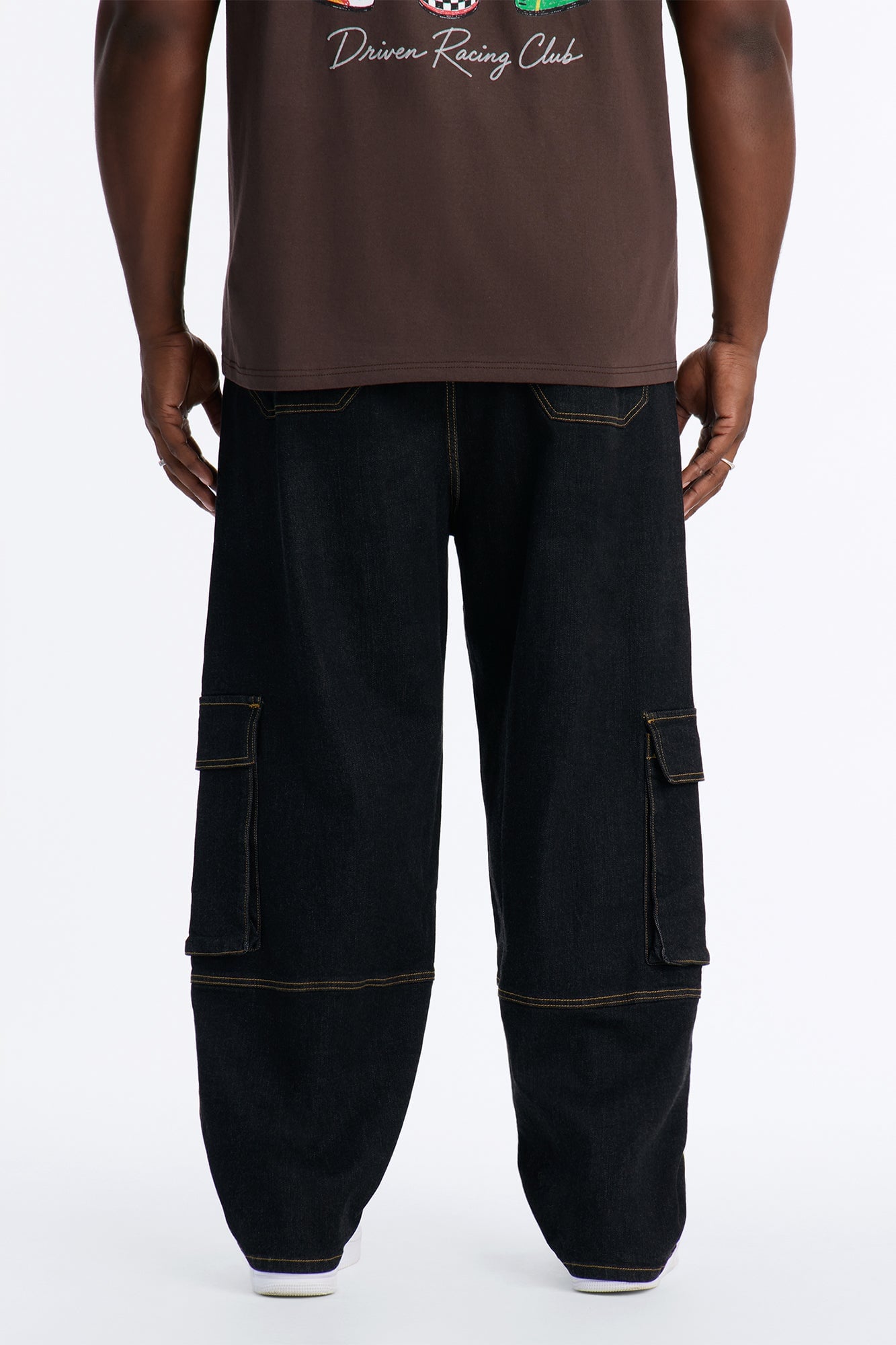 Raw Selvedge Barrel Cargo Jean - Black image 4