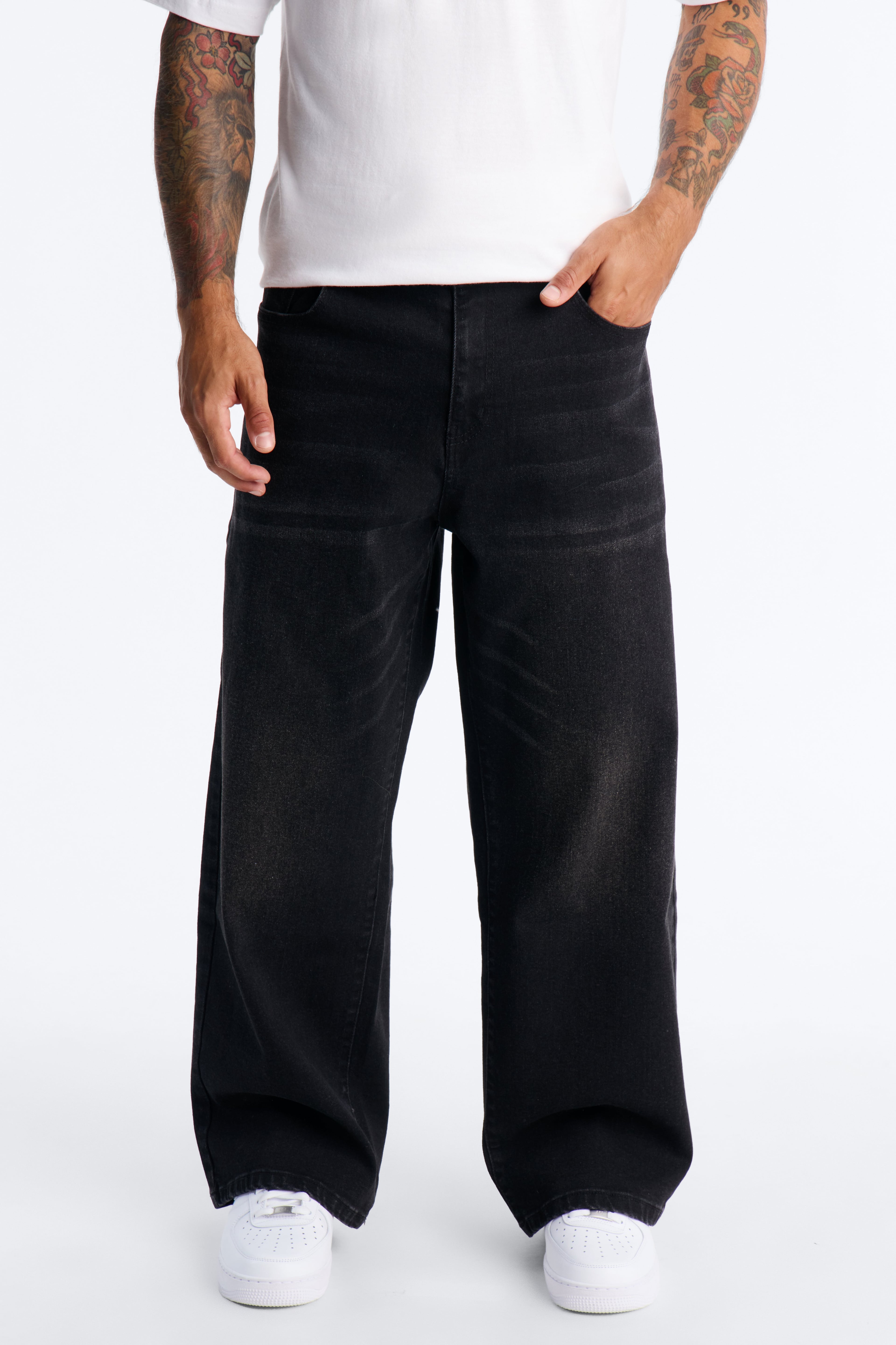 Baggy Cornell Jean - Black image 5