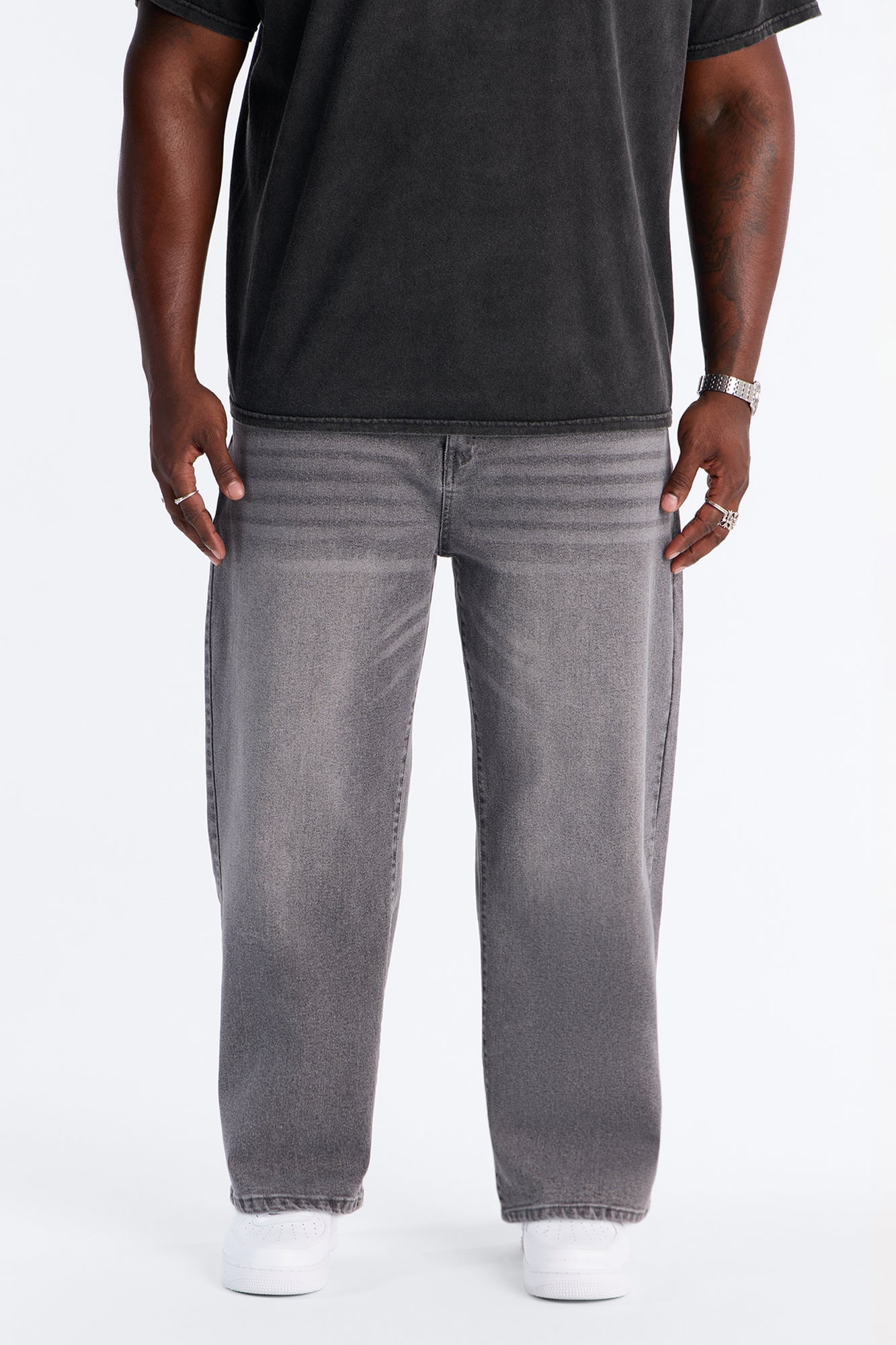 Baggy Cornell Jean - Grey image 2