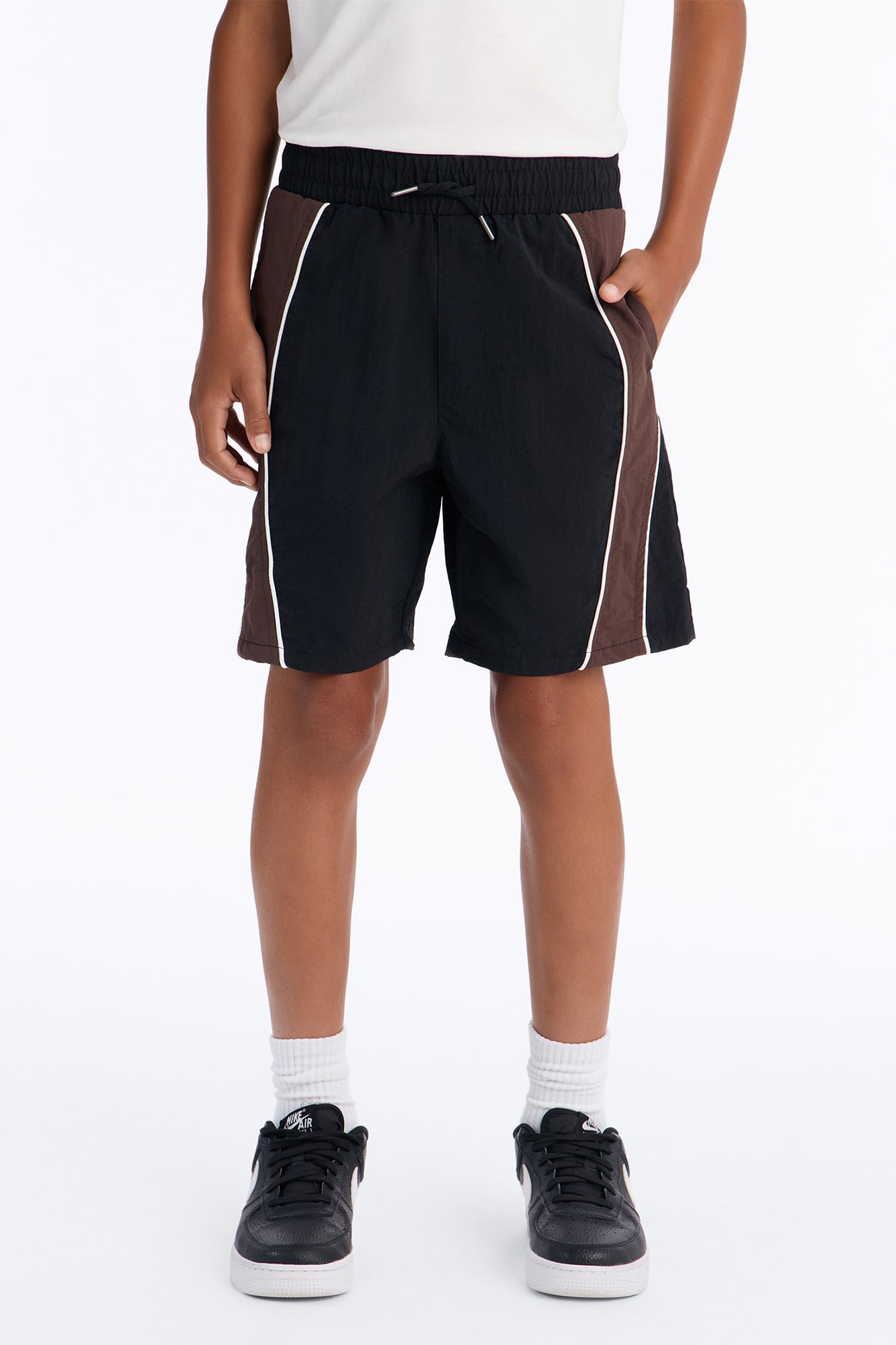 Mini Relaxed Osaka Block Short - Black/Brown image 2
