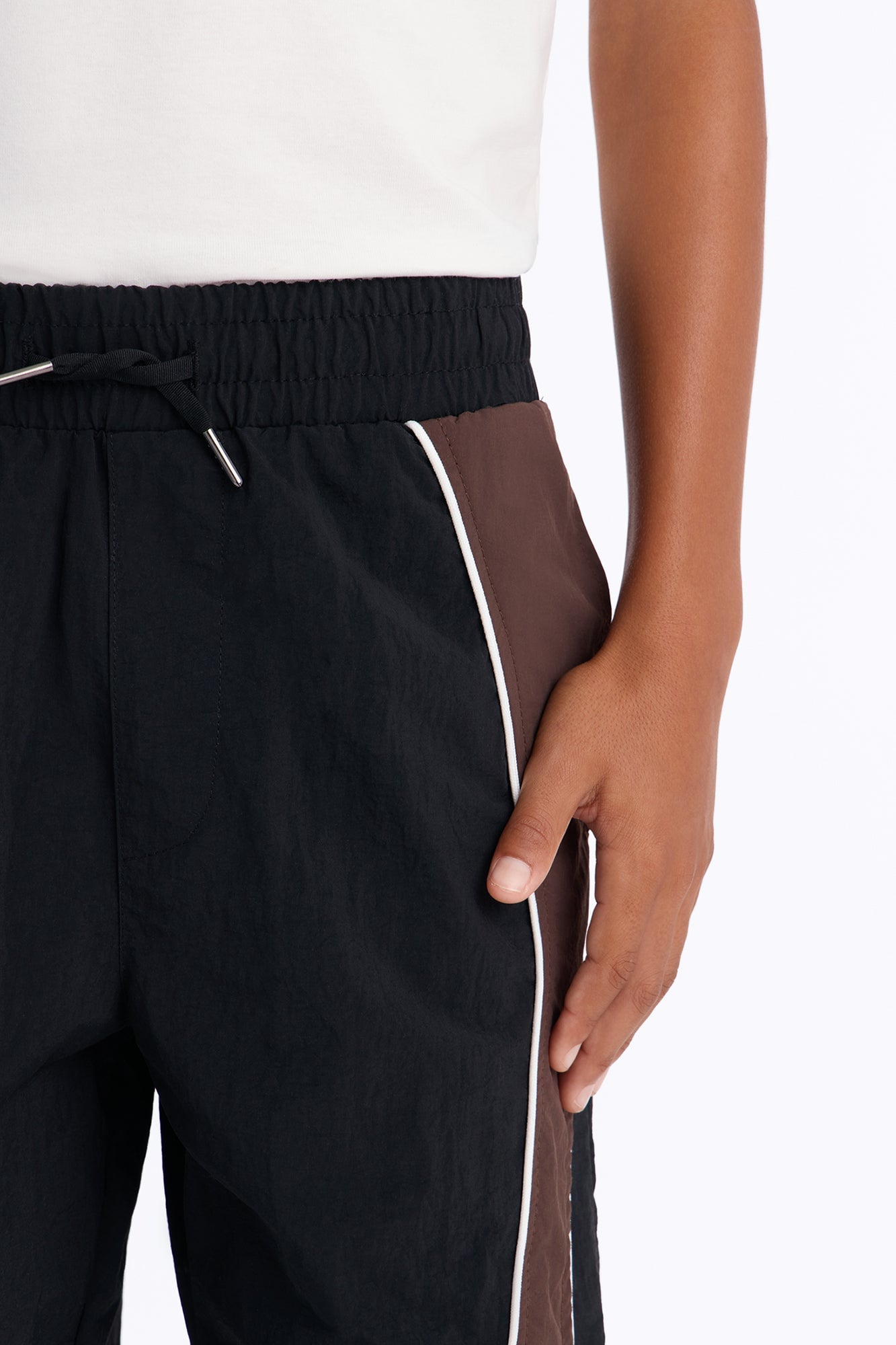 Mini Relaxed Osaka Block Short - Black/Brown image 4