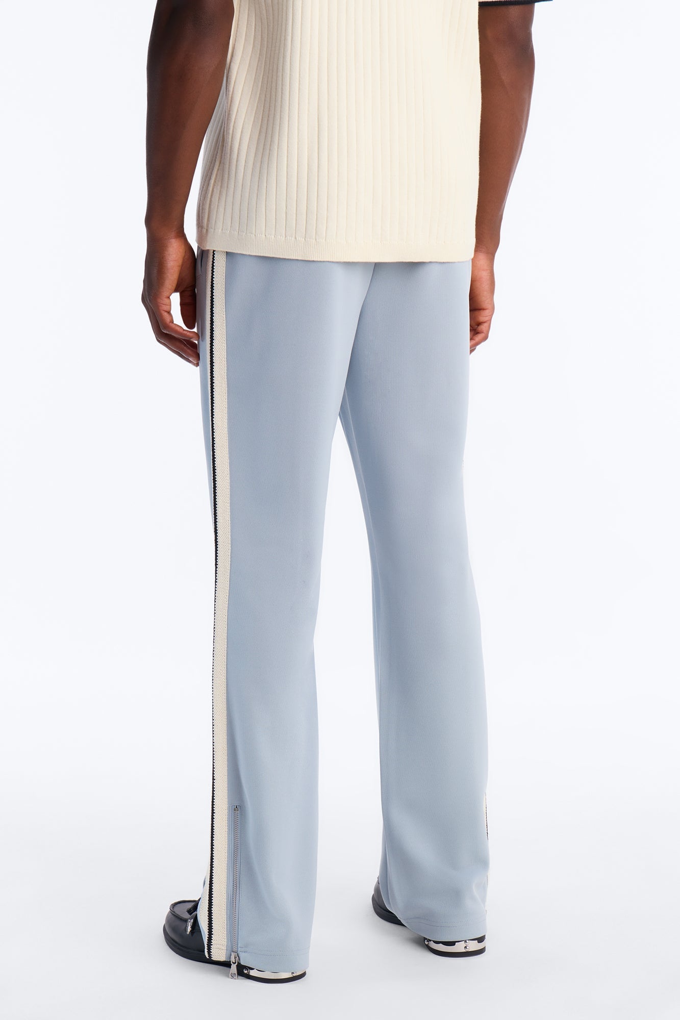 Dennis Slim Flare Track Pant - Light Blue image 9