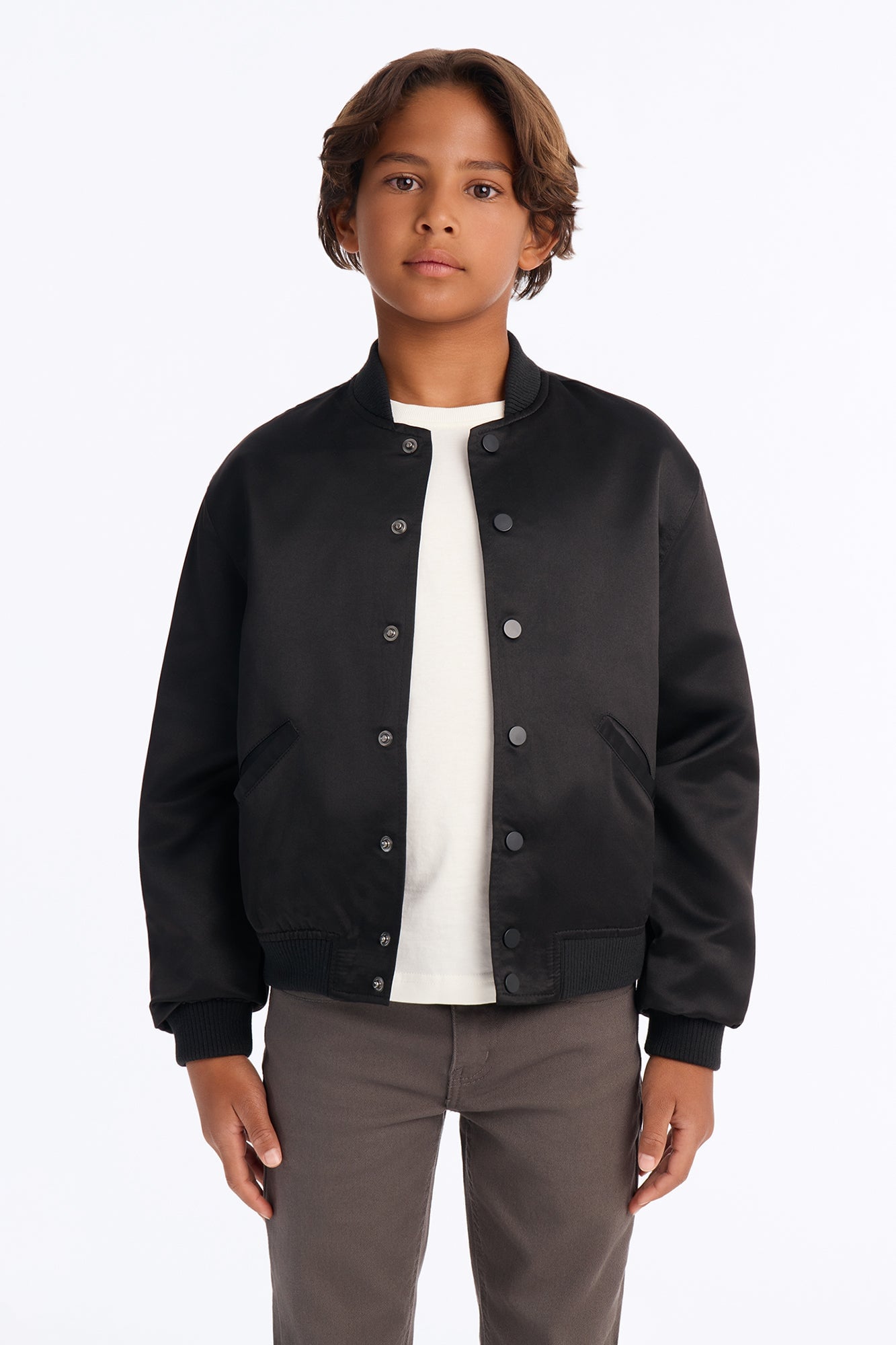 Mini Ashton Essential Bomber Jacket II - Black image 1