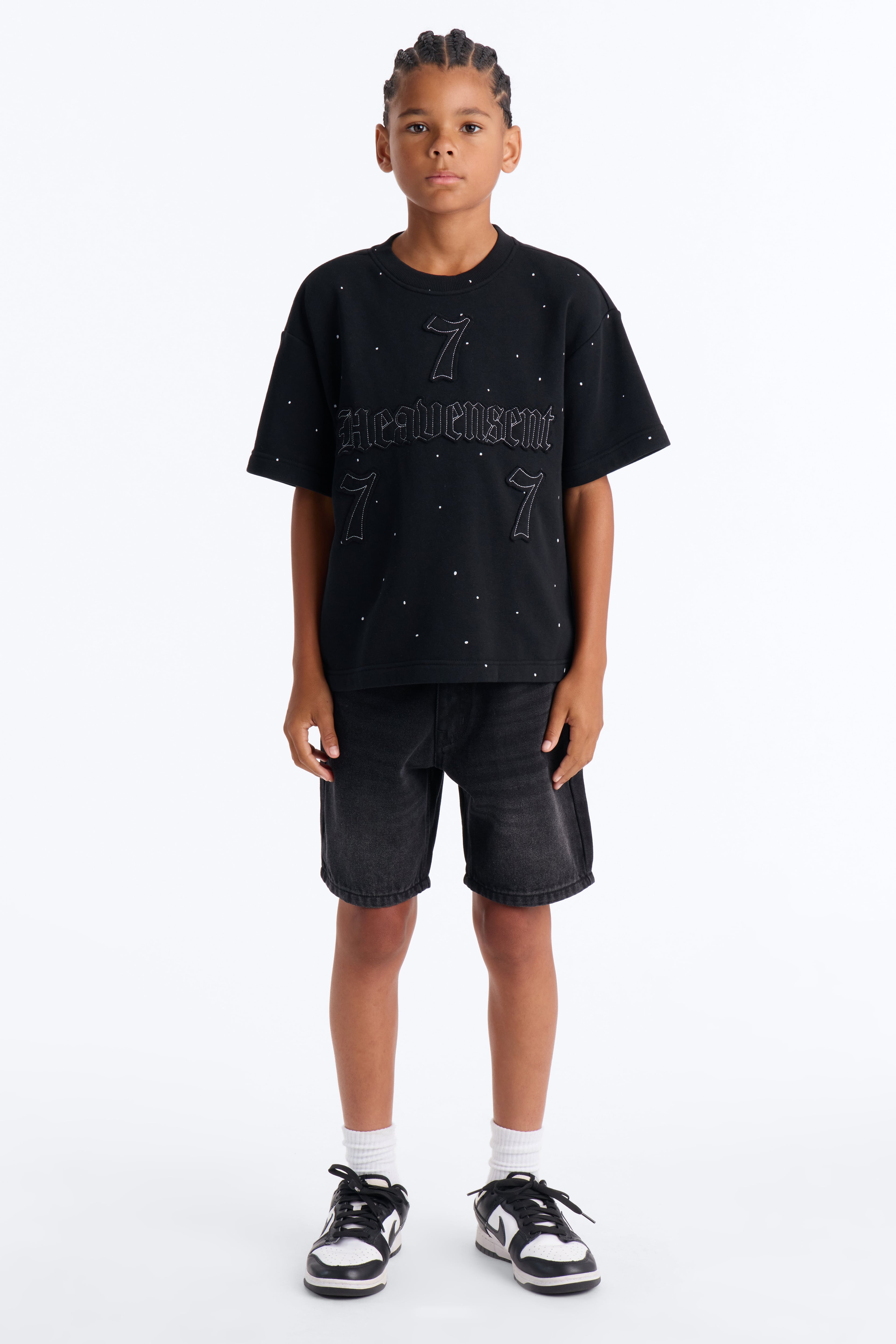 Mini Relaxed Heavensent 777 Short Sleeve Tee - Black Wash image 2