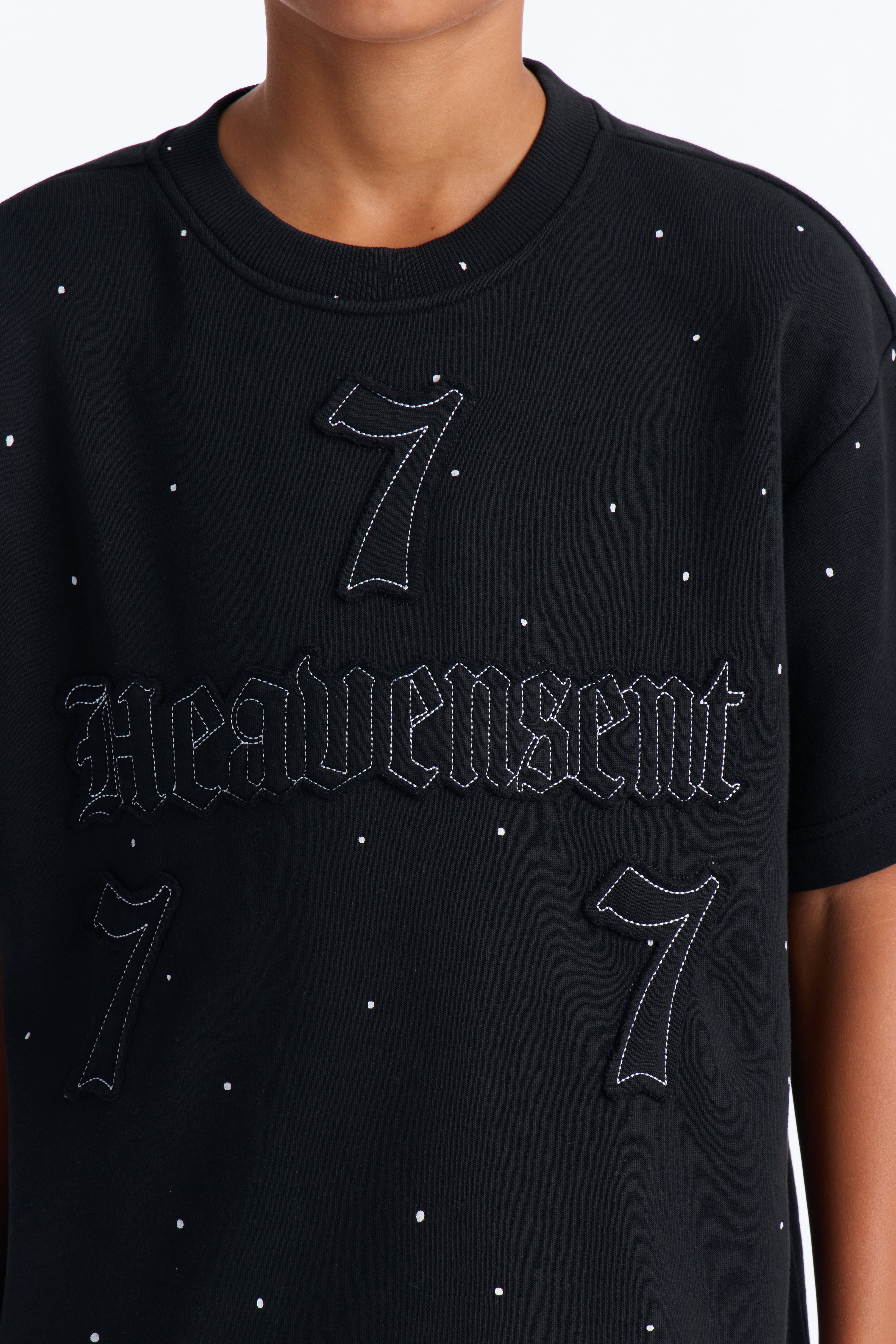 Mini Relaxed Heavensent 777 Short Sleeve Tee - Black Wash image 4