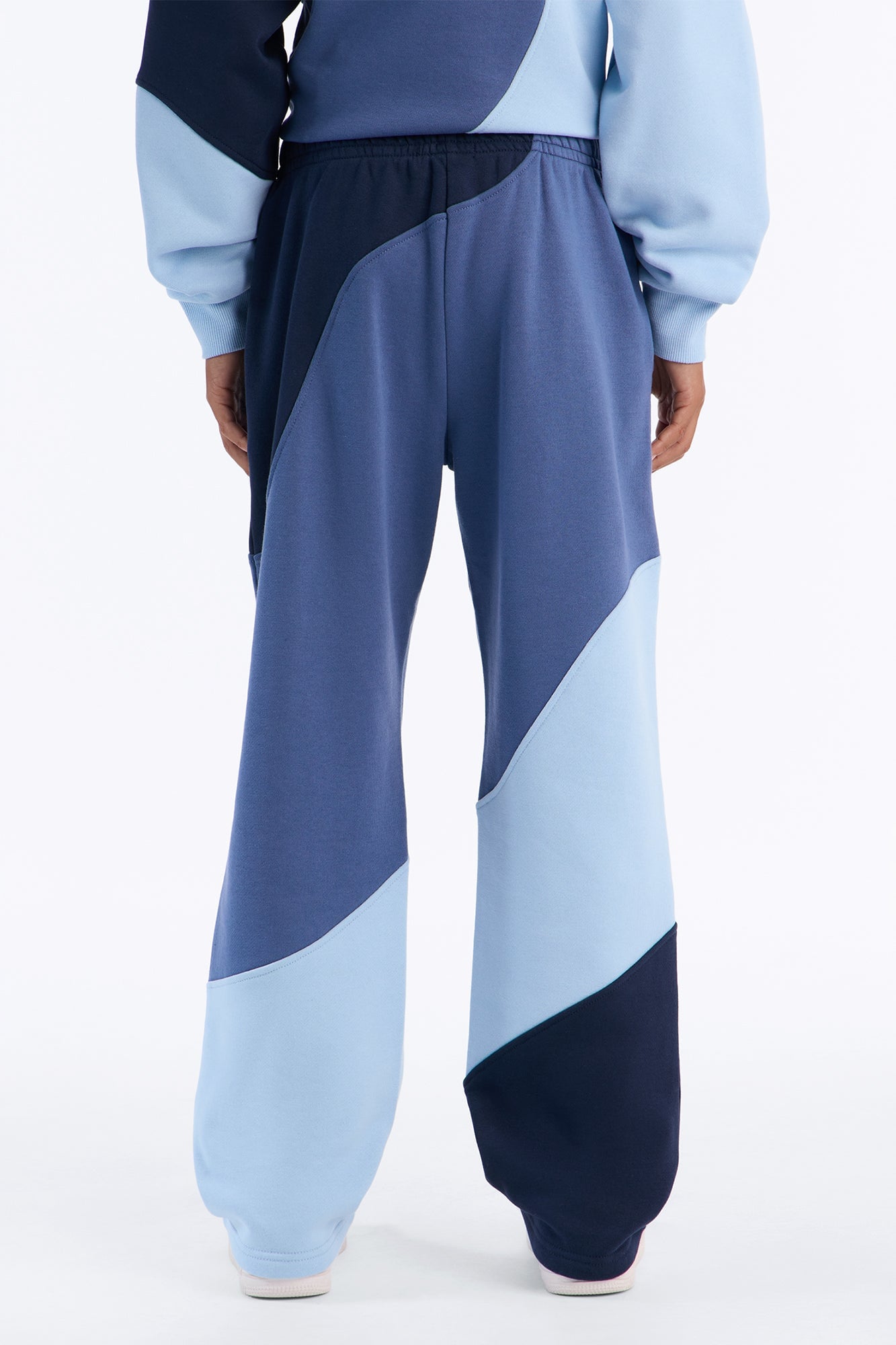Mini Neapolitan Paneled Straight Sweatpants - Blue image 3