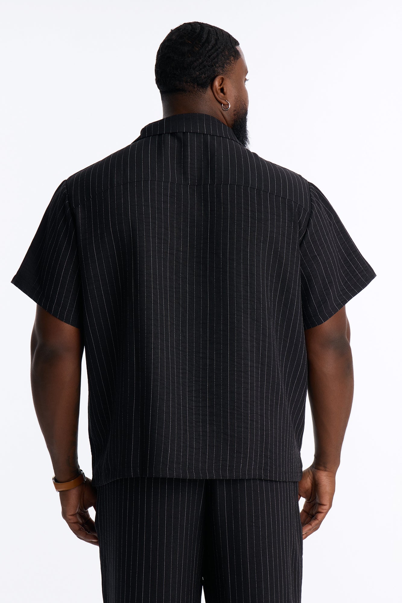 Off Stitch Relaxed Cuban Collar Shirt - Black/combo image 4
