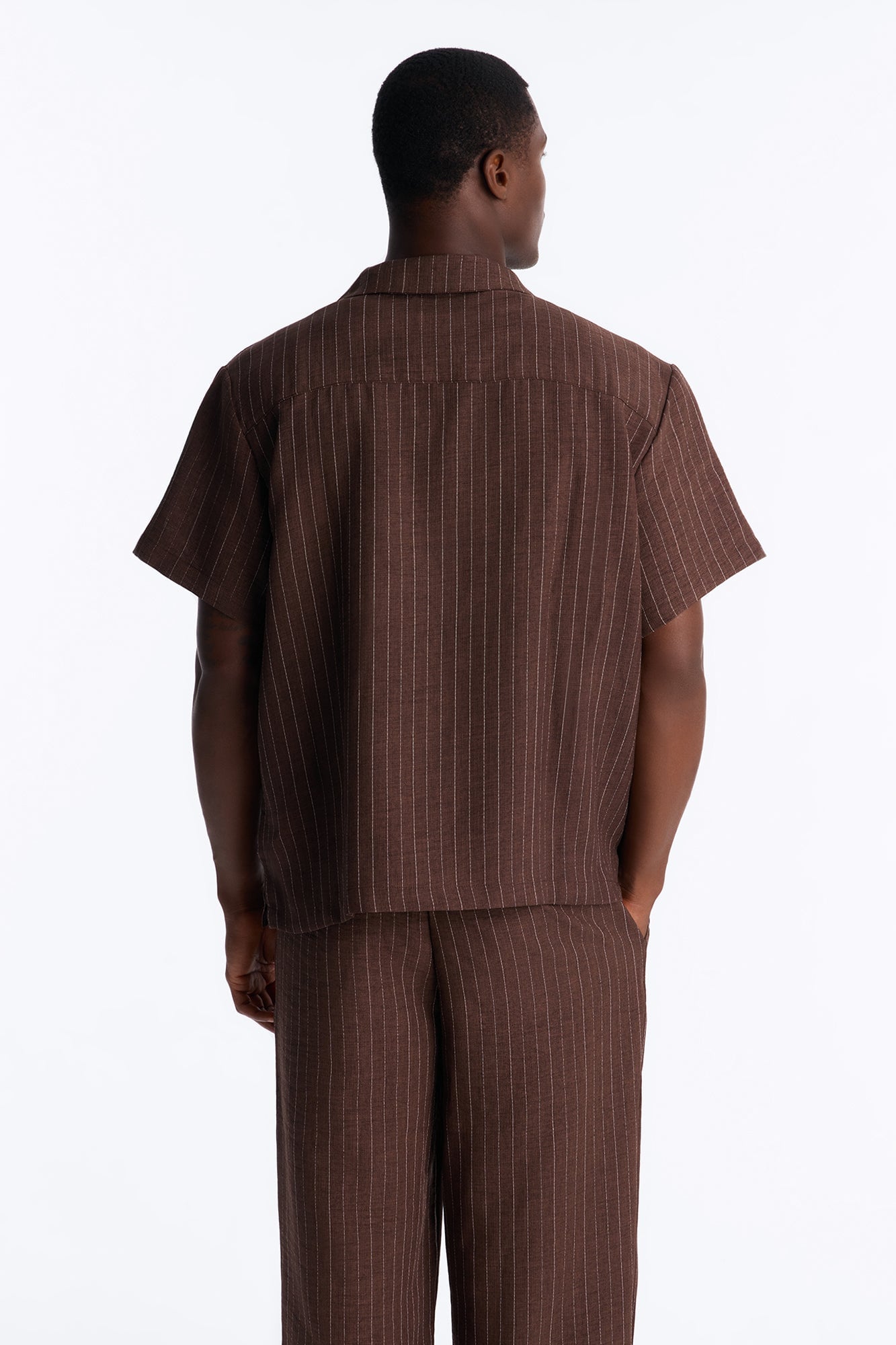Off Stitch Relaxed Cuban Collar Shirt - Brown/combo image 8