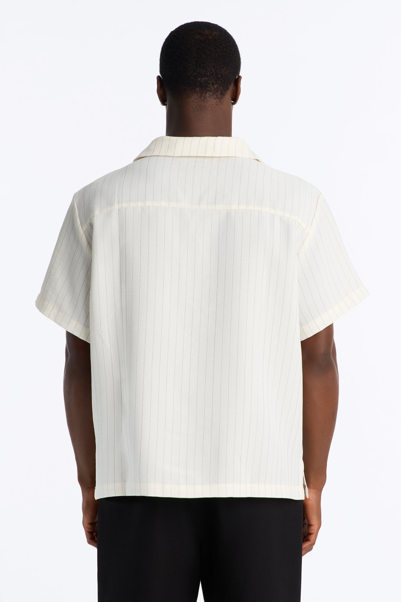 Off Stitch Relaxed Cuban Collar Shirt - Cream/combo image 8