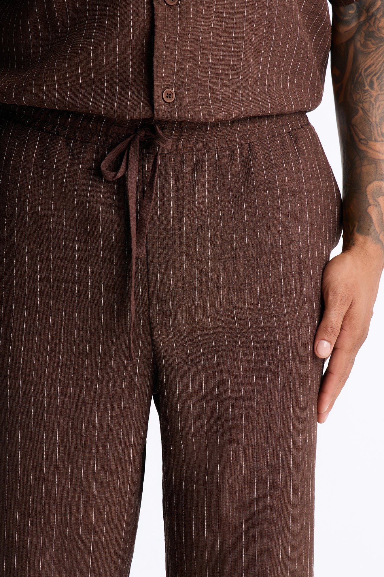 Off Stitch Relaxed Pant - Brown/combo image 3