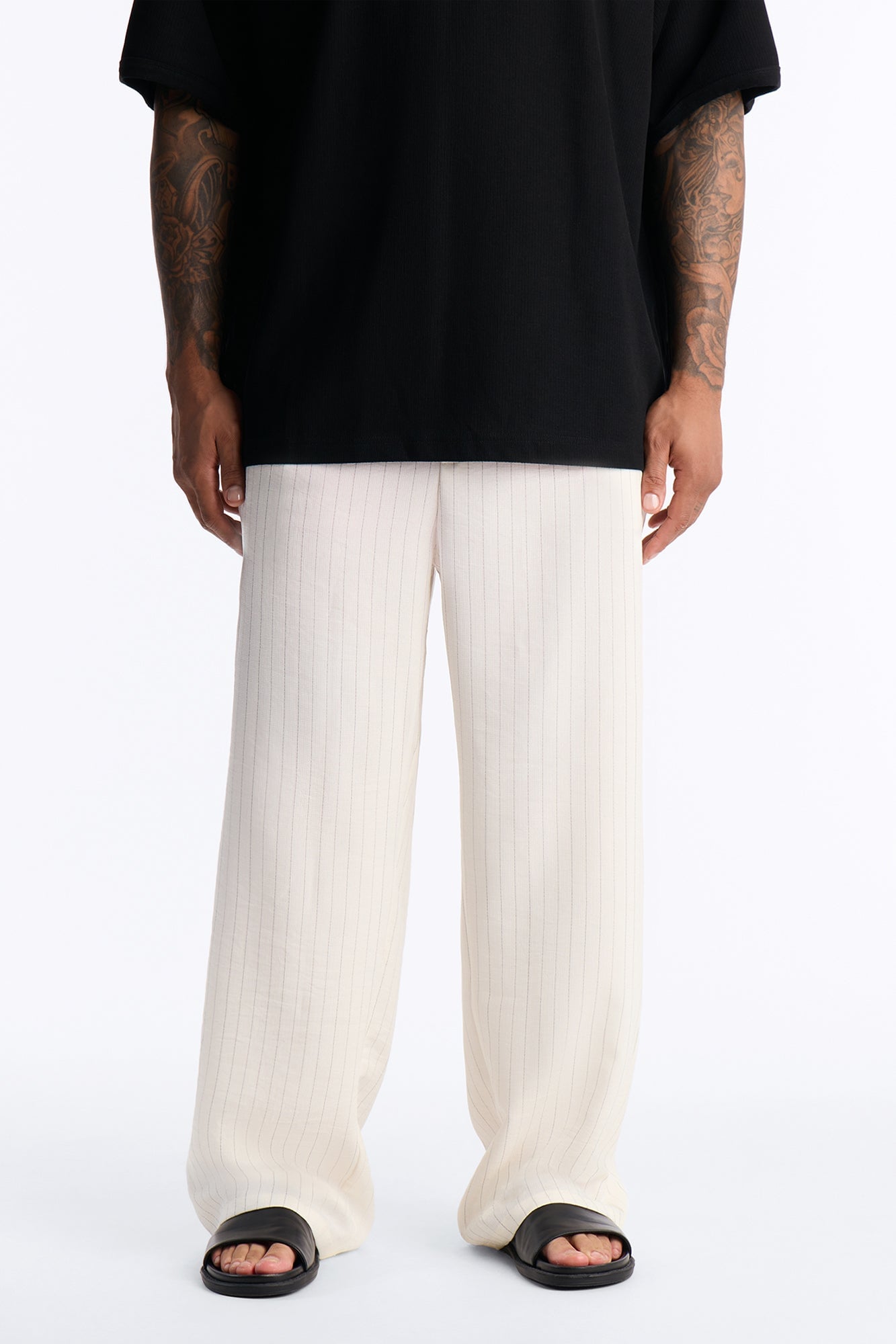 Off Stitch Relaxed Pant - Cream/combo image 1