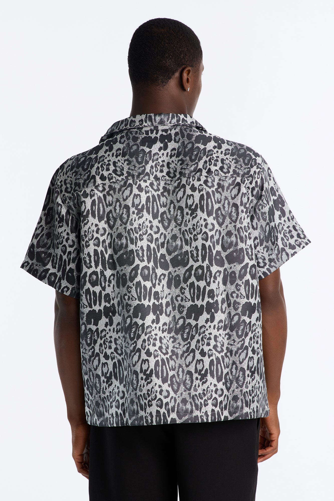 Night Prowl Relaxed Cuban Collar Shirt - Grey/combo image 8