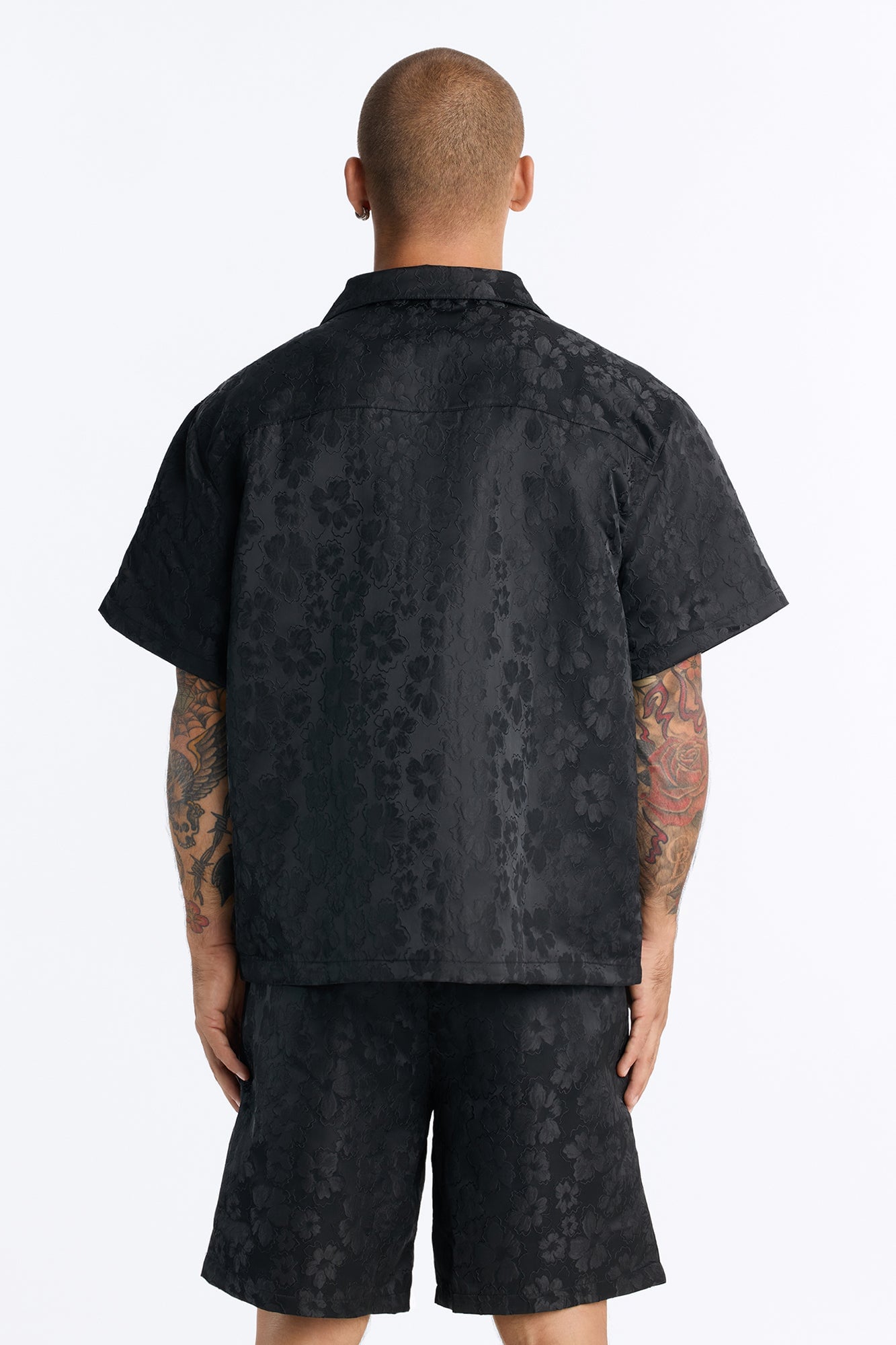 Lotto Floral Relaxed Cuban Collar Shirt - Black image 8