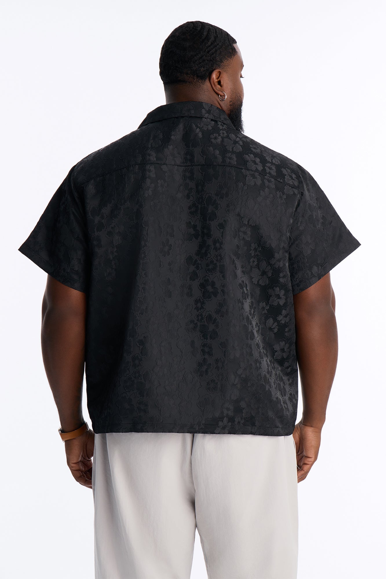Lotto Floral Relaxed Cuban Collar Shirt - Black image 4