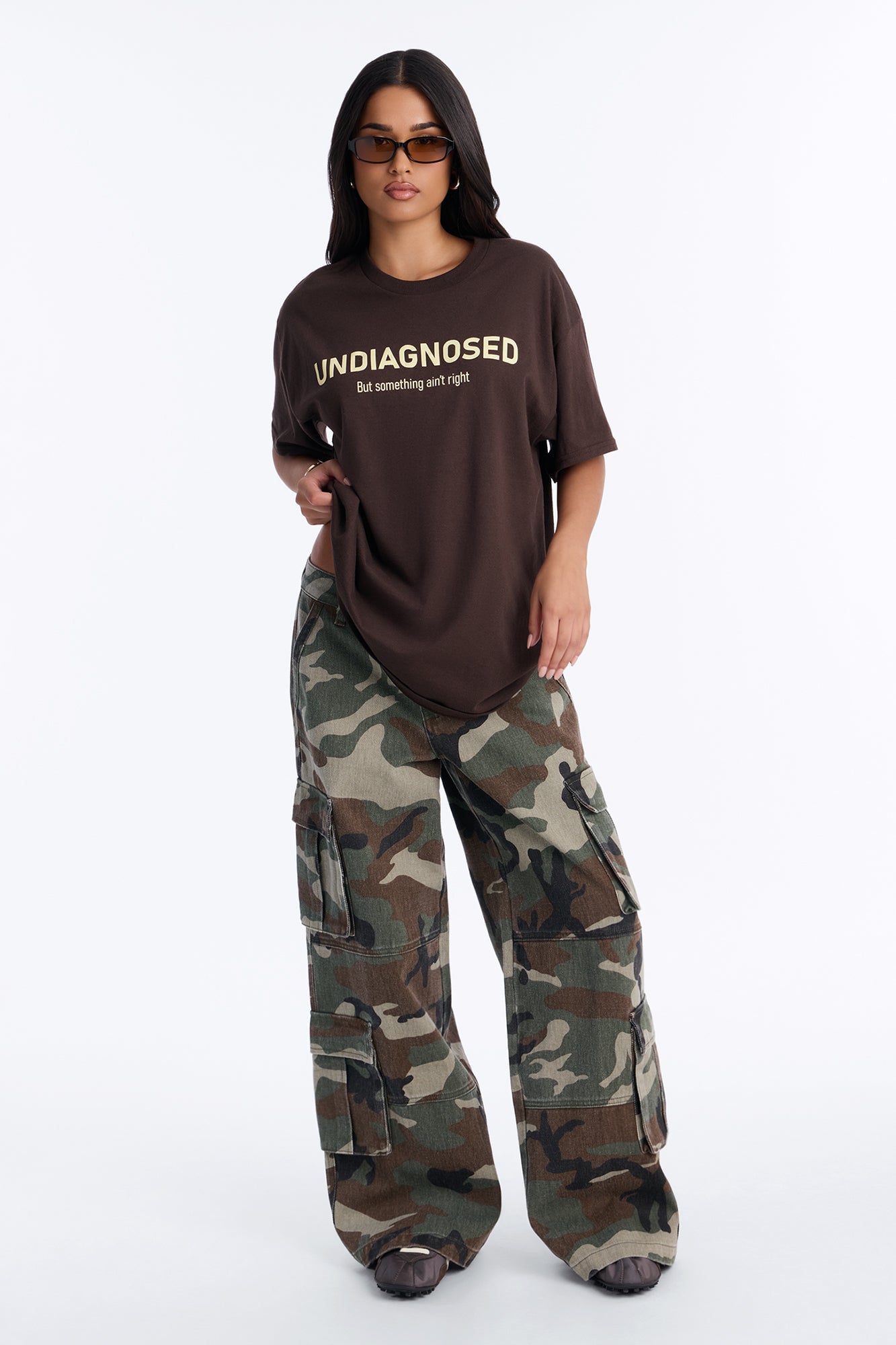 Something Aint Right Tee - Brown image 5