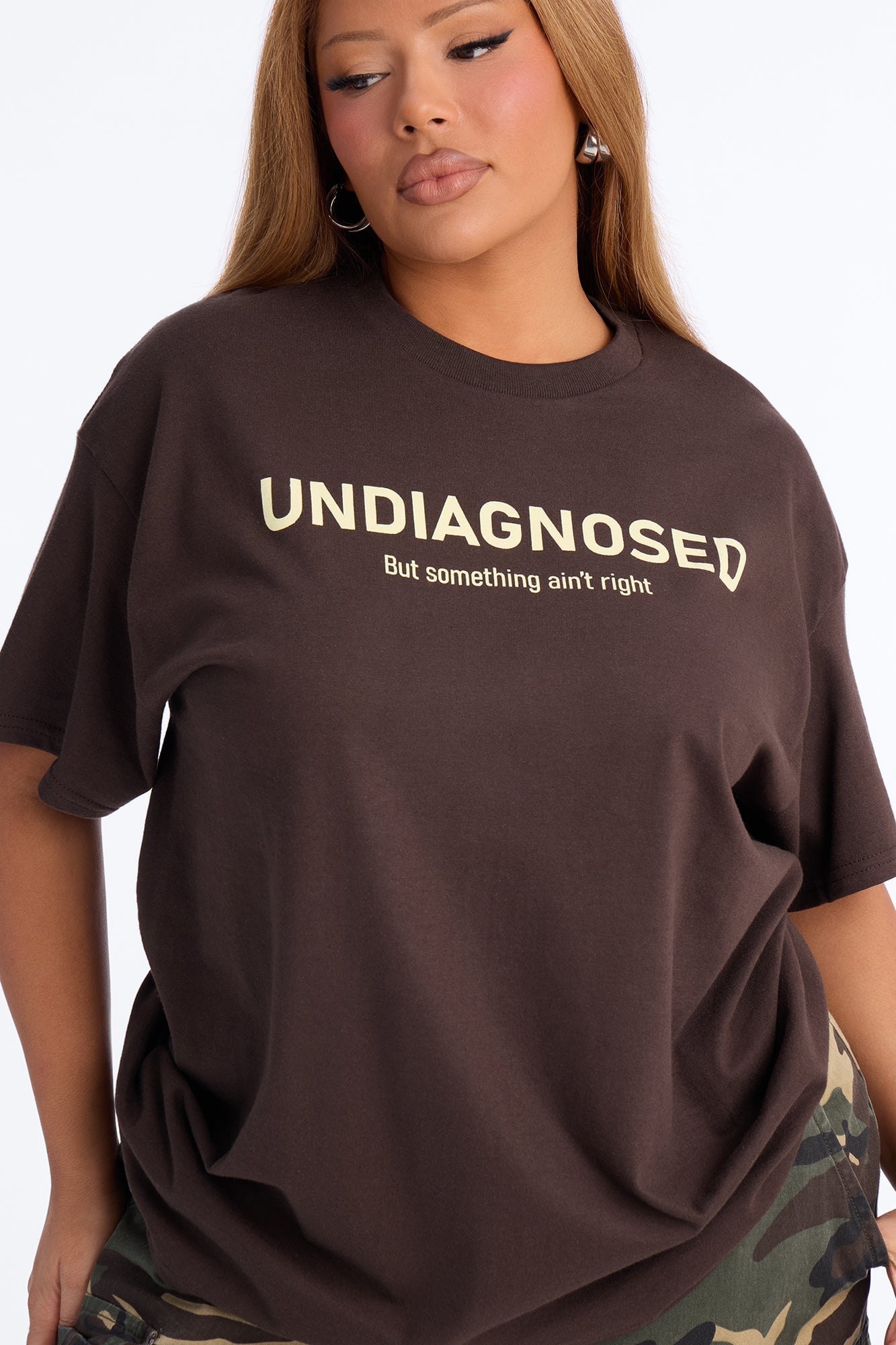 Something Aint Right Tee - Brown image 3