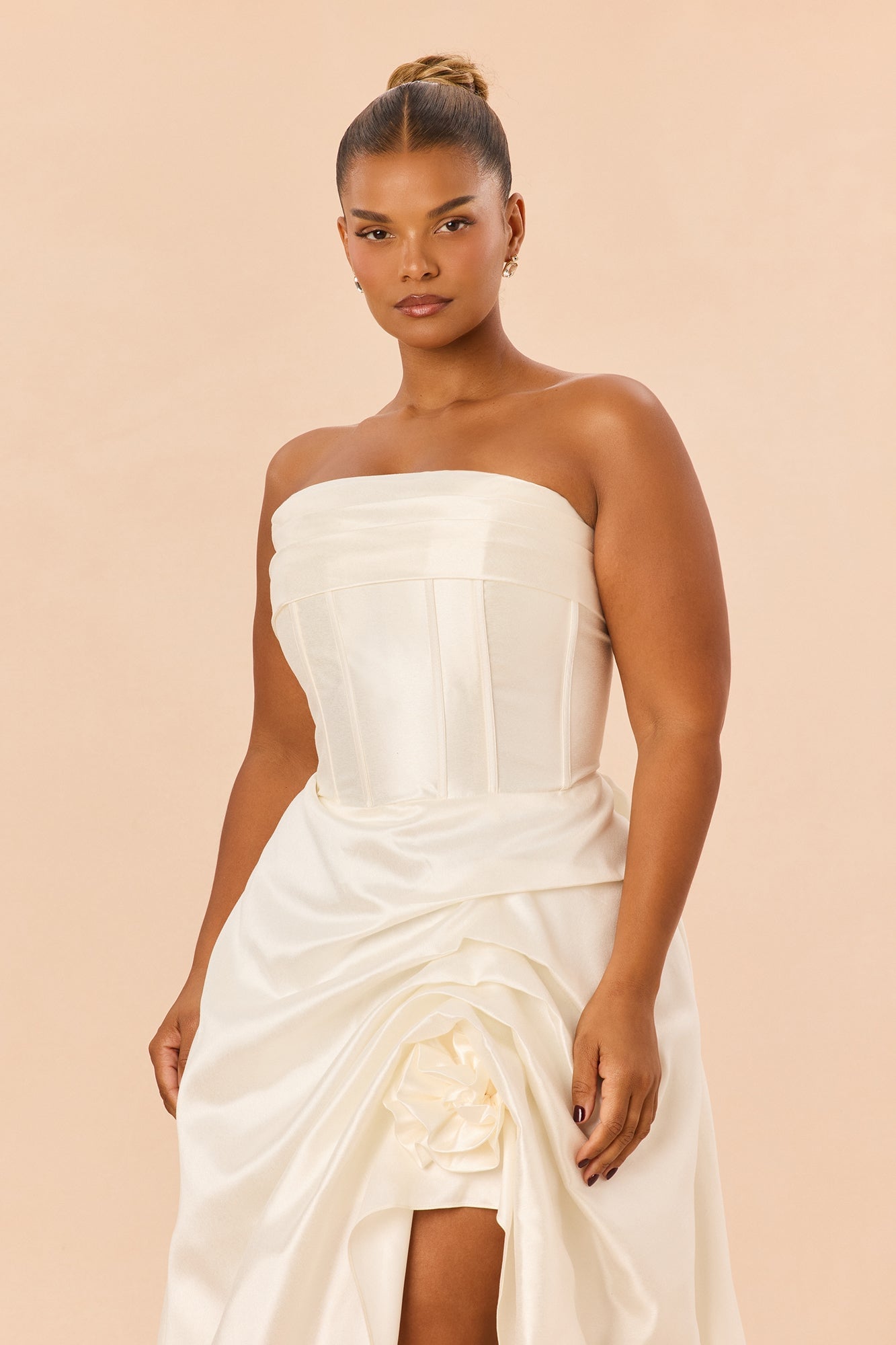Swept Away Taffeta Gown - Ivory image 2