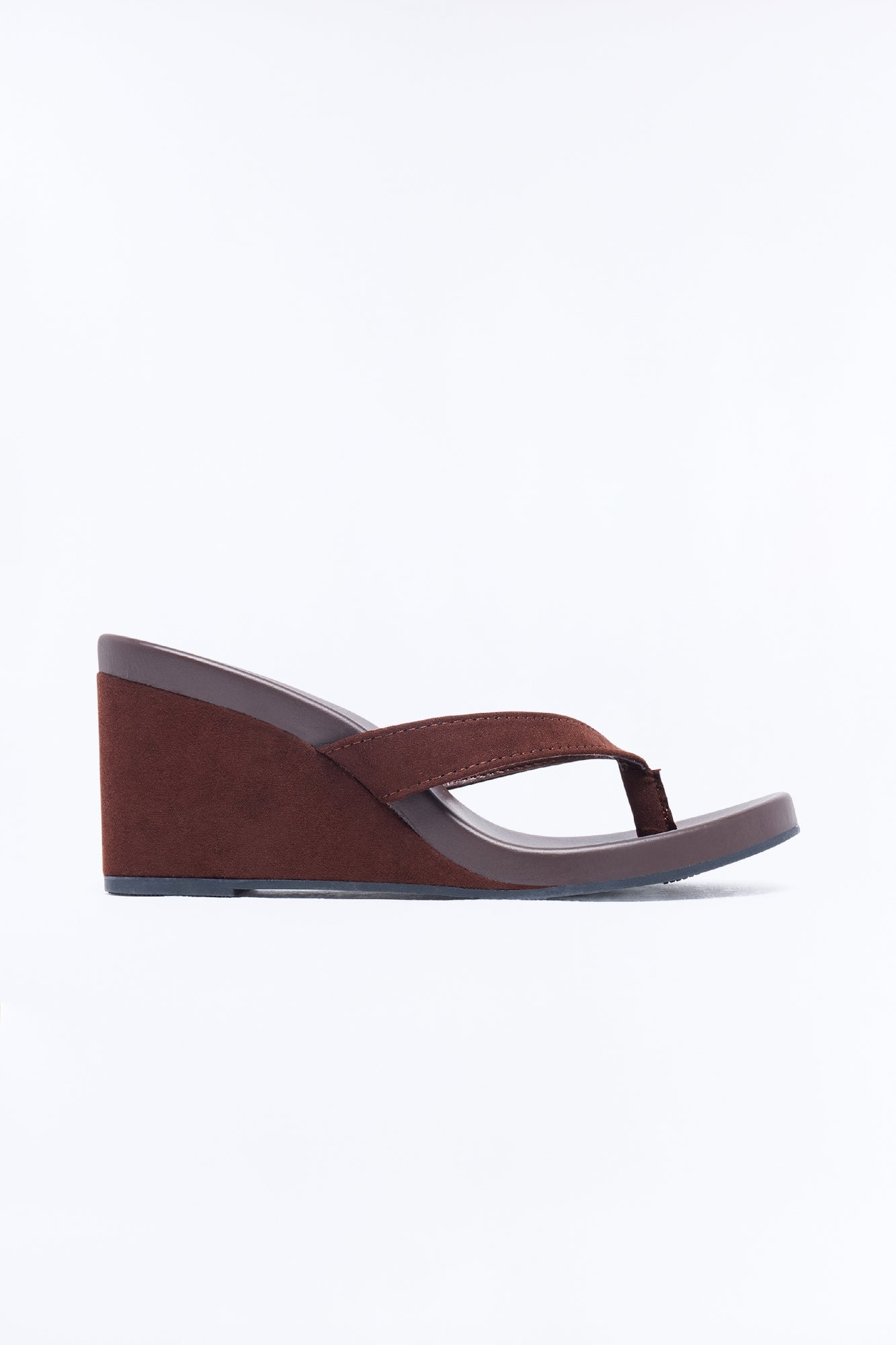 Havana Thong Wedges - Chocolate image 3