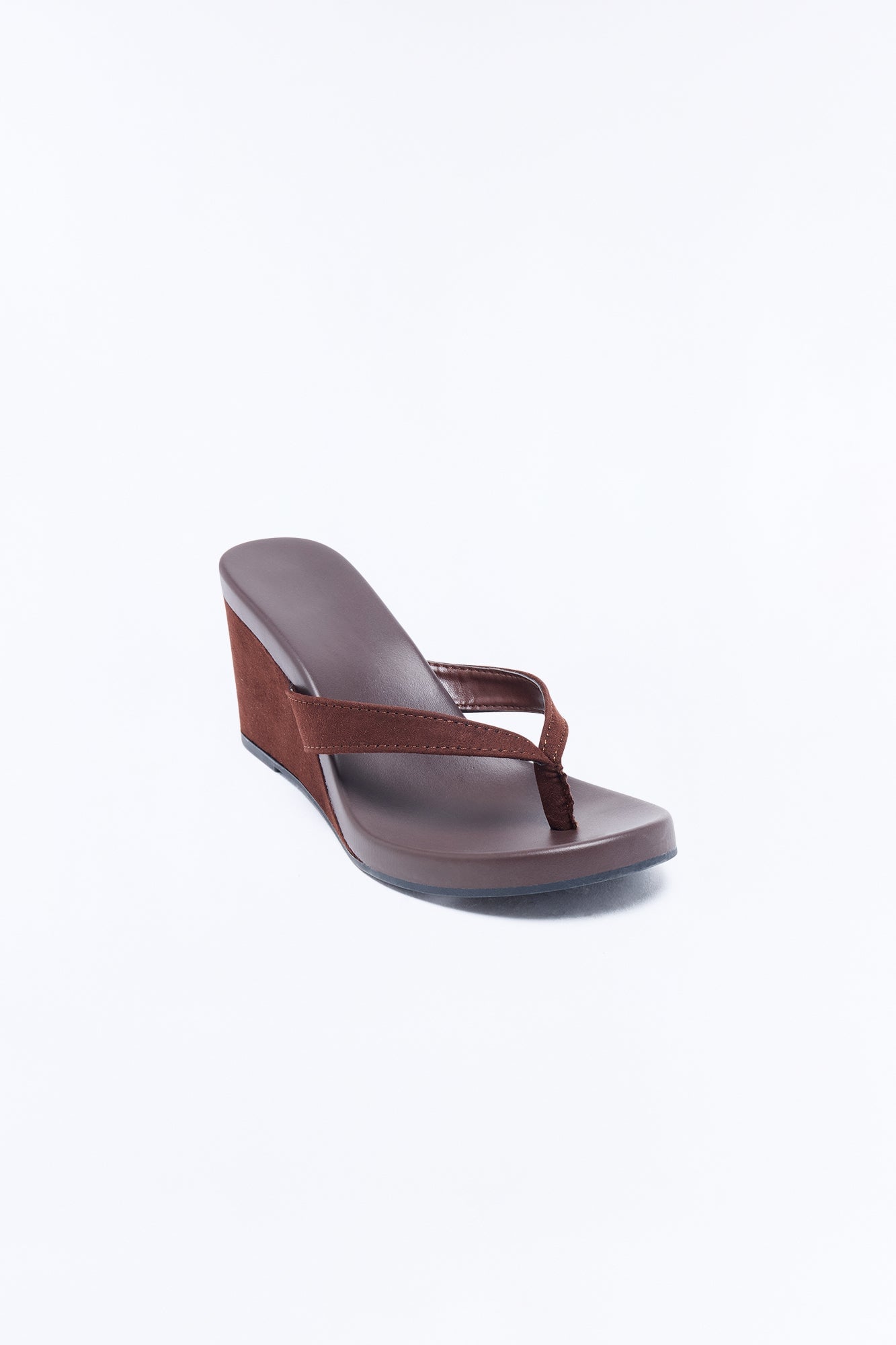 Havana Thong Wedges - Chocolate image 4