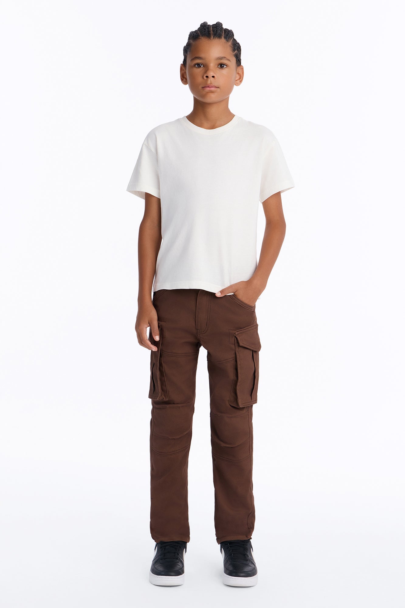 Mini Summer Games Slim Cargo Pants - Brown image 1