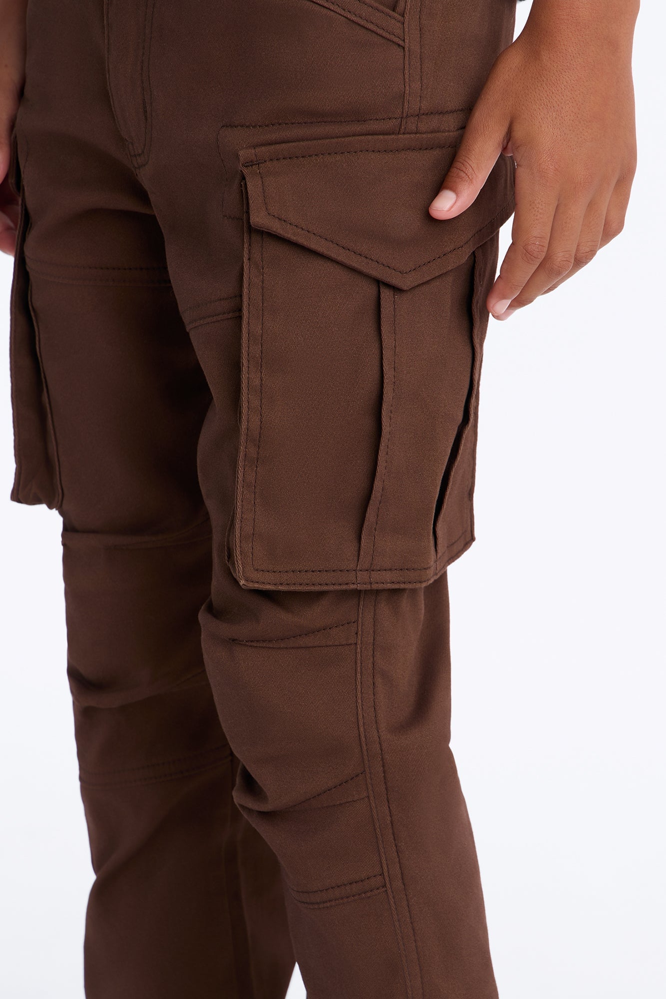 Mini Summer Games Slim Cargo Pants - Brown image 4