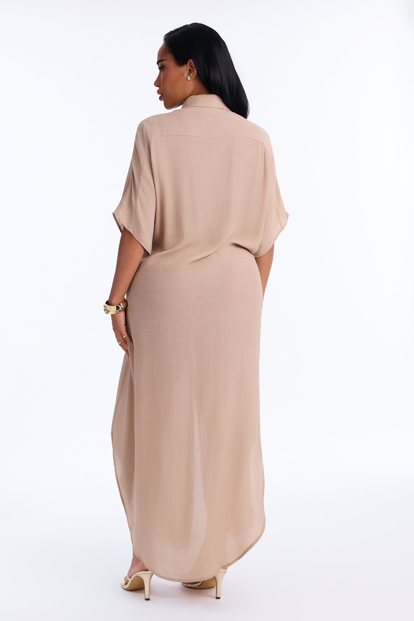 Lazy Summer Daze Cover Up Dress - Mocha image 8