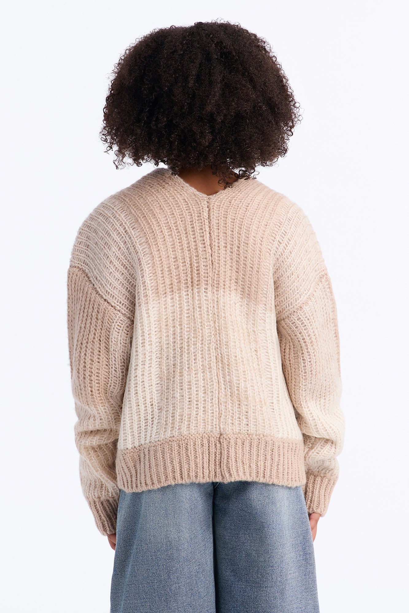 Mini In The City Color Block Cardigan - Cream/combo image 3