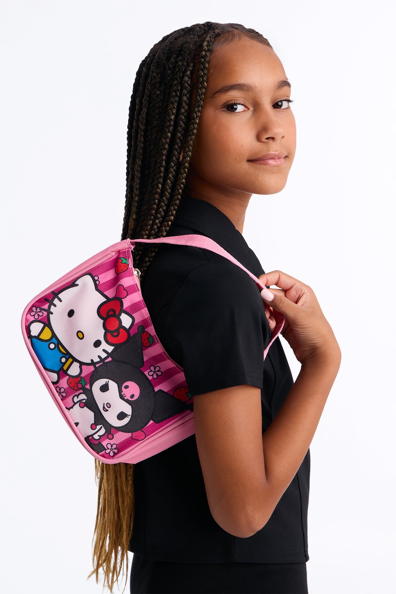 Mini Hello Kitty And Kuromi Handbag - Pink/combo image 1