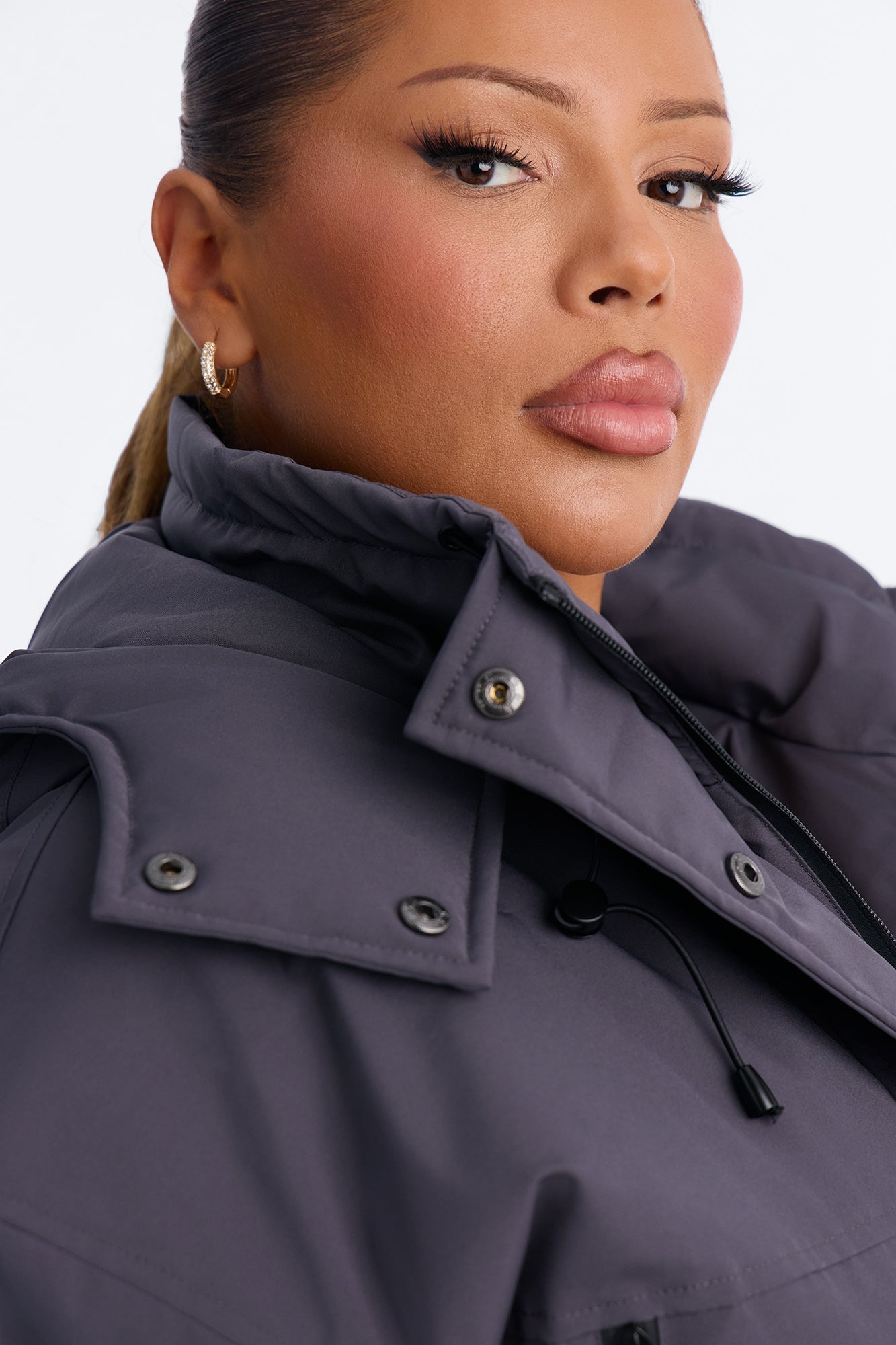 Kita Windbreaker Jacket - Charcoal image 3