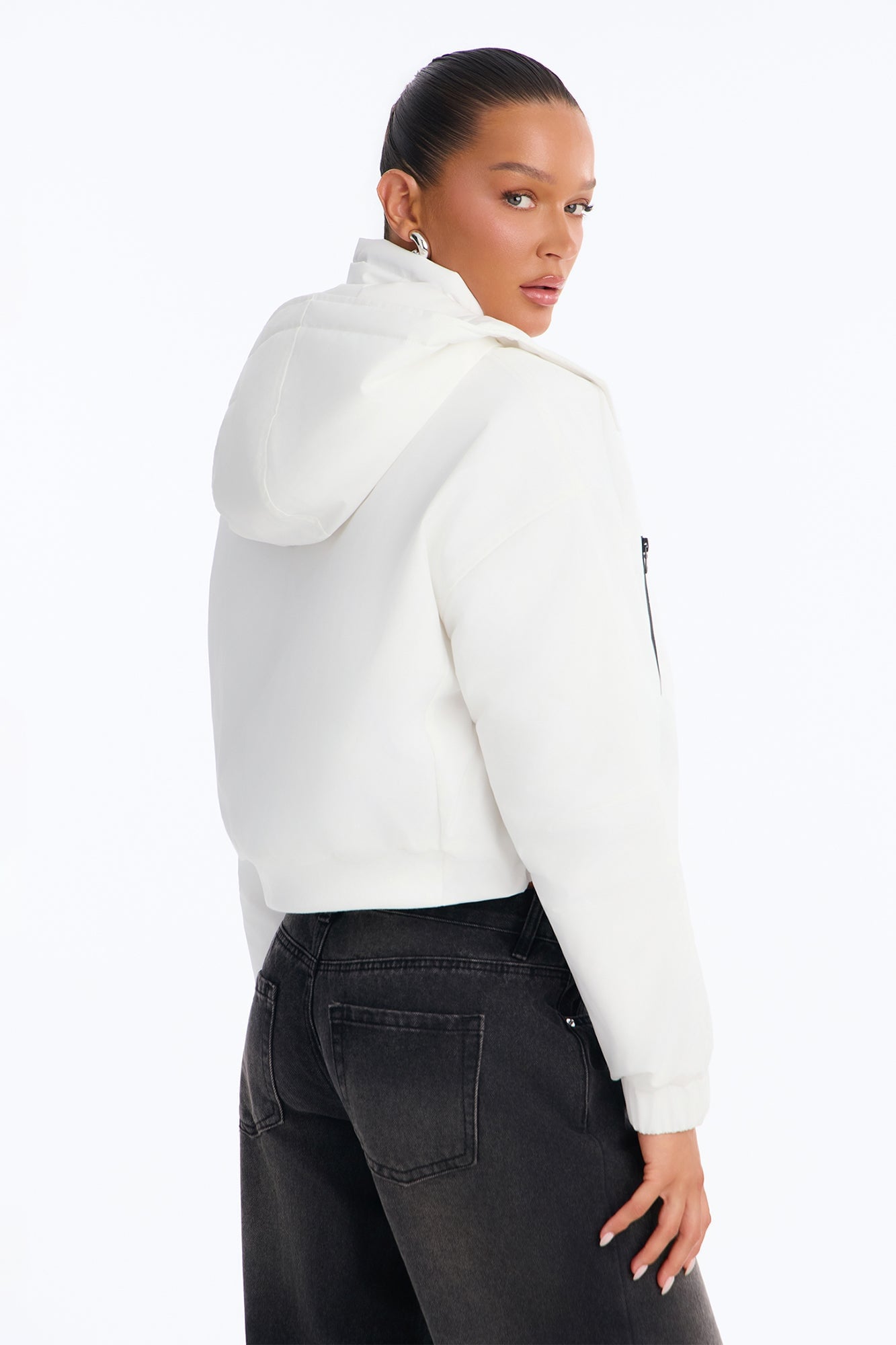 Kita Windbreaker Jacket - White image 7