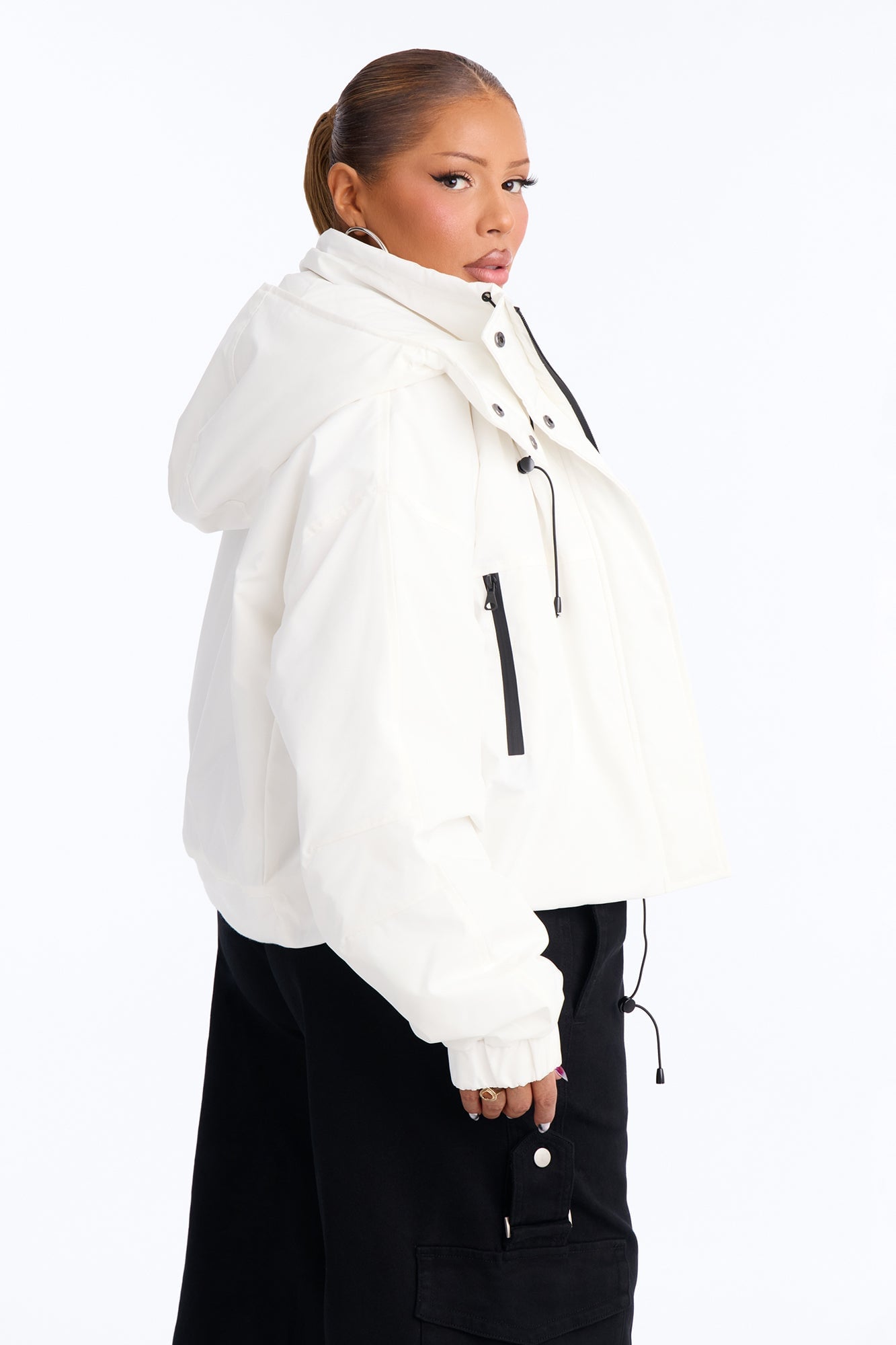 Kita Windbreaker Jacket - White image 4