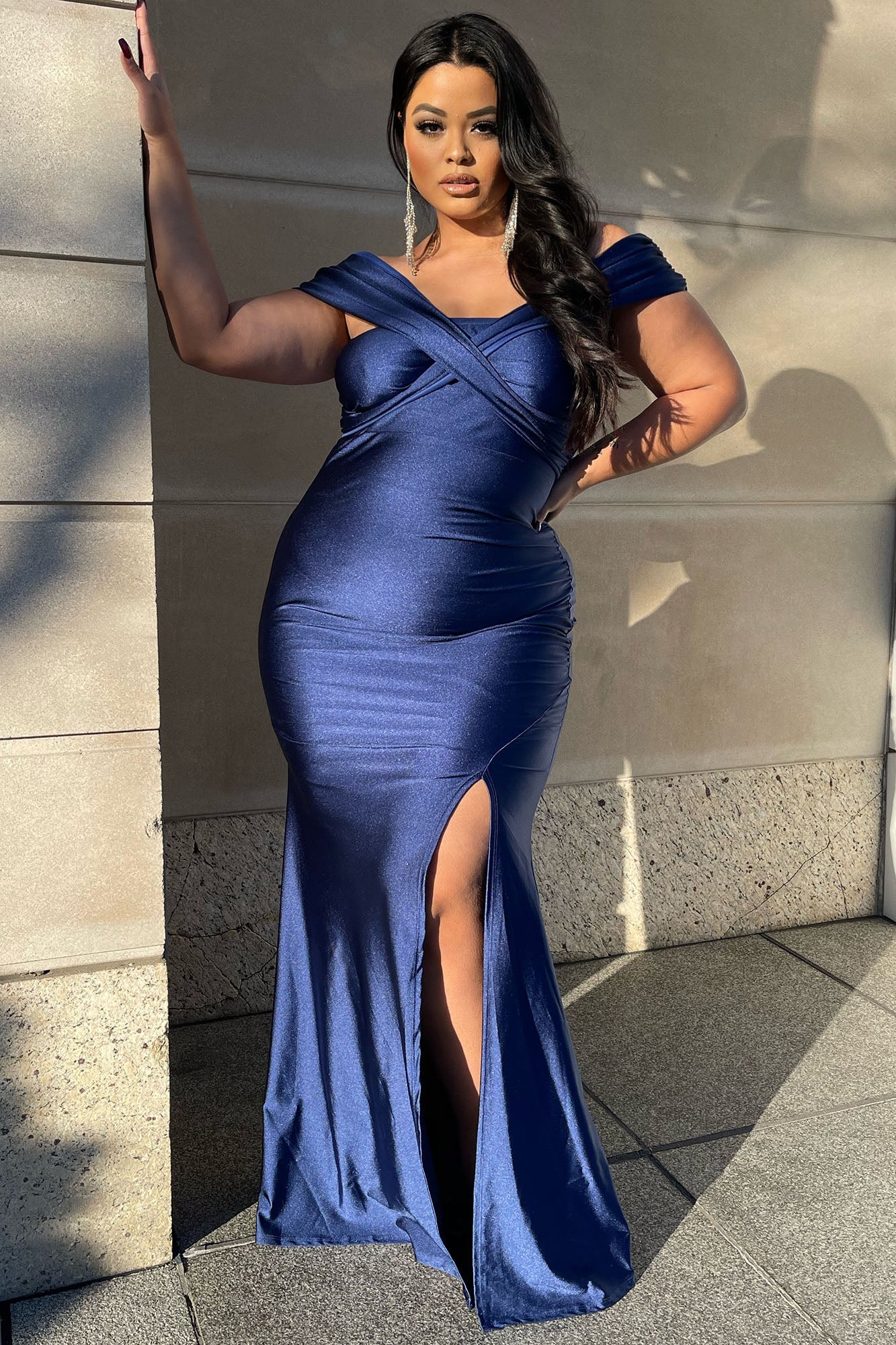 Ignore The Romance Maxi Dress - Navy image 2