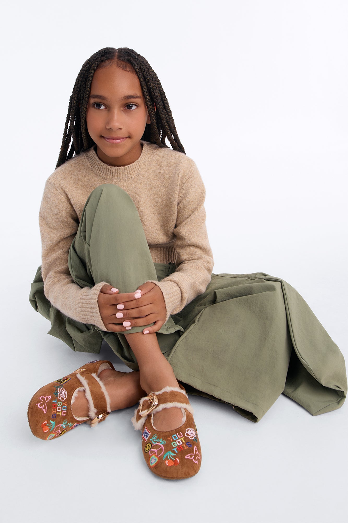 Mini Steve Madden Try New Things Flats - Camel image 1