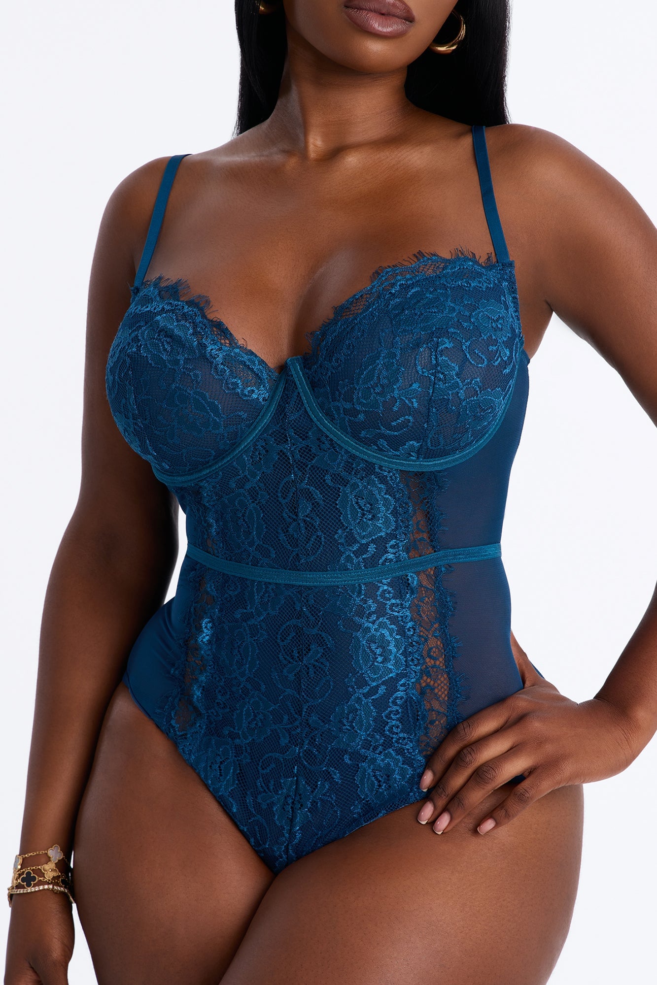 Somebody To Love II Lace Teddy - SkyBlue image 2