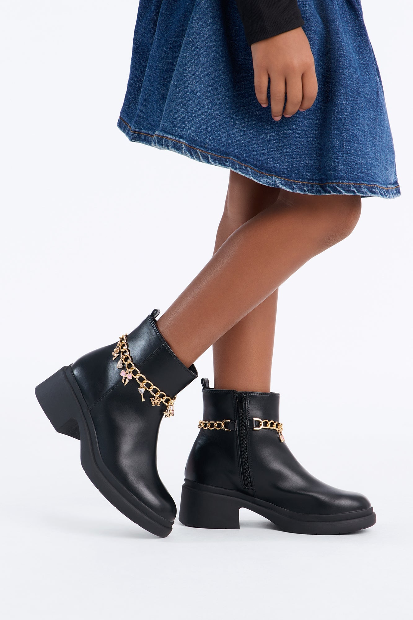 Mini Steve Madden Jramira Charm Boot - Black image 1