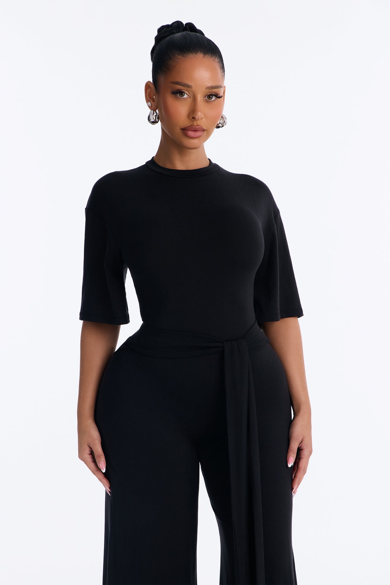 Larissa Gaucho Jumpsuit - Black image 6