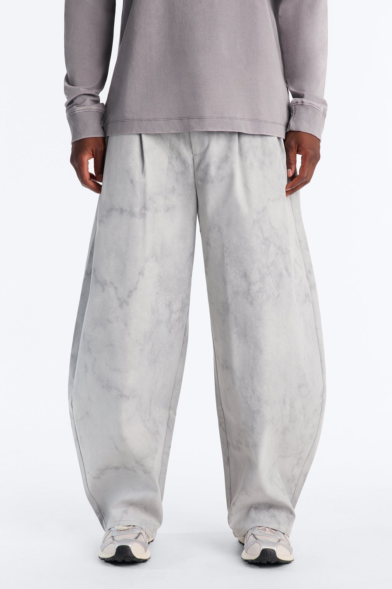 Modern Envoy Baggy Pleated Pant - Grey image 5