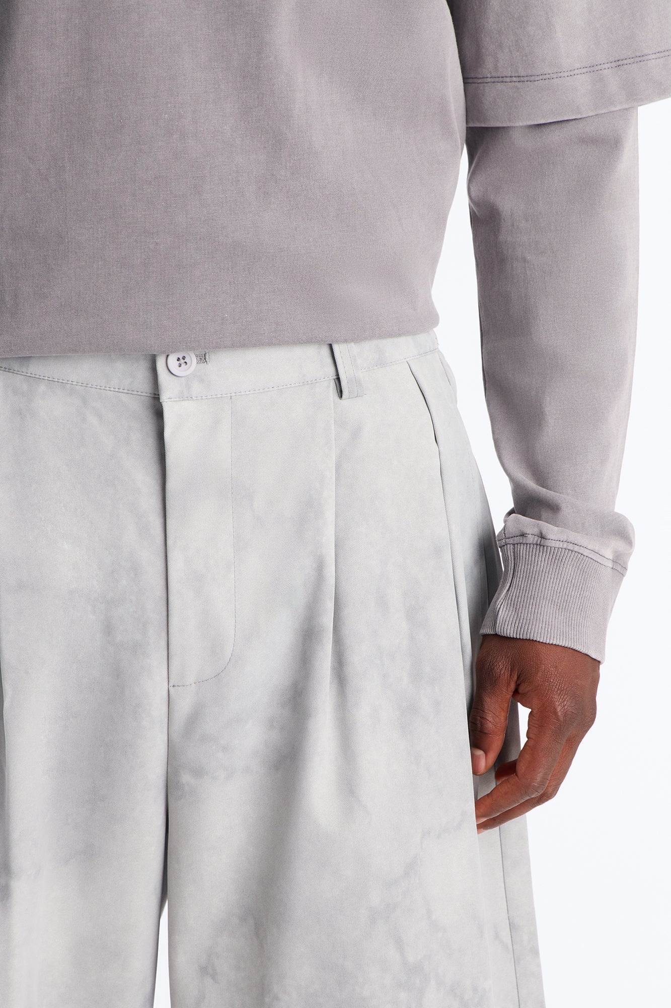 Modern Envoy Baggy Pleated Pant - Grey image 7
