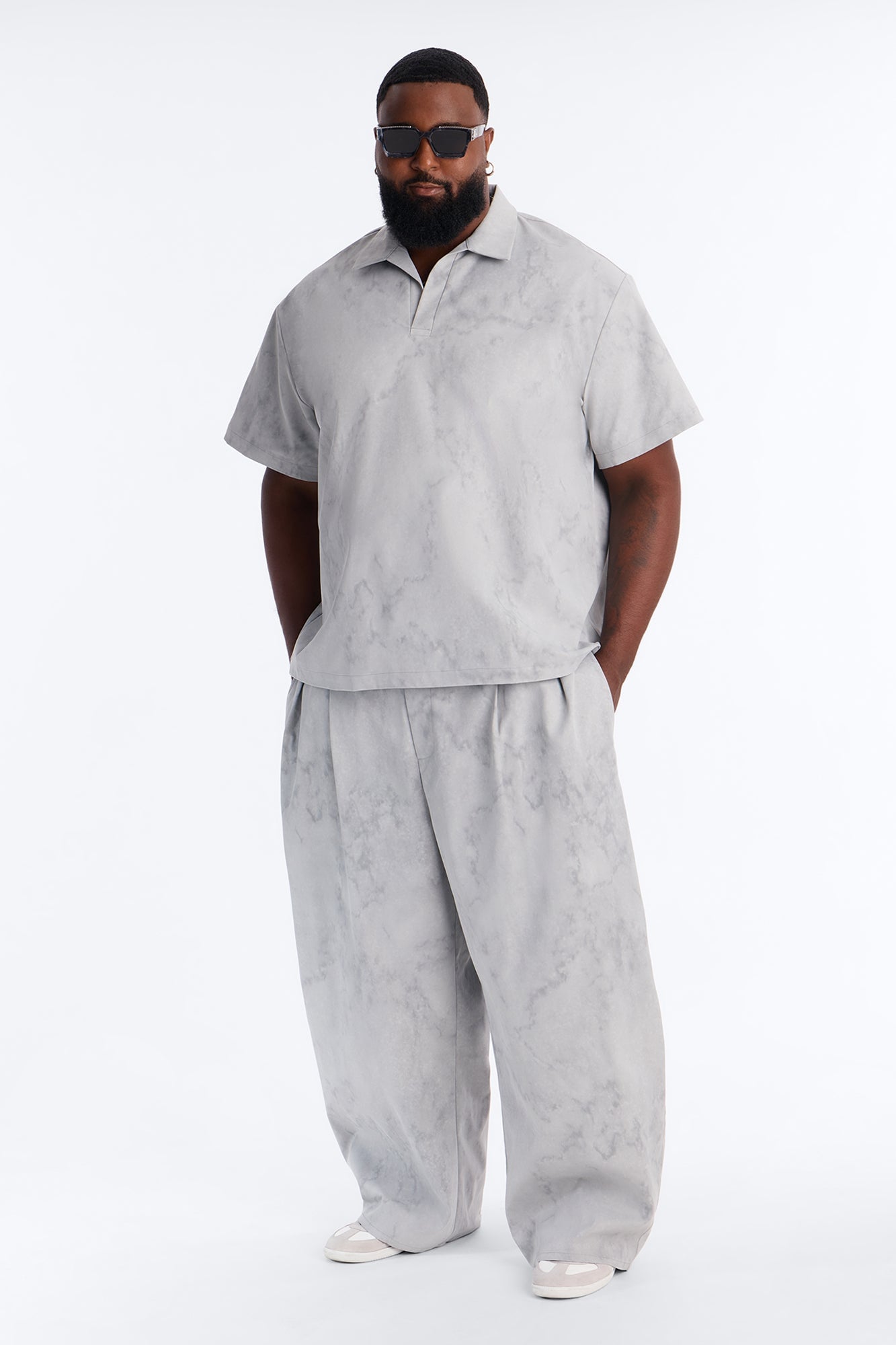Modern Envoy Baggy Pleated Pant - Grey image 2