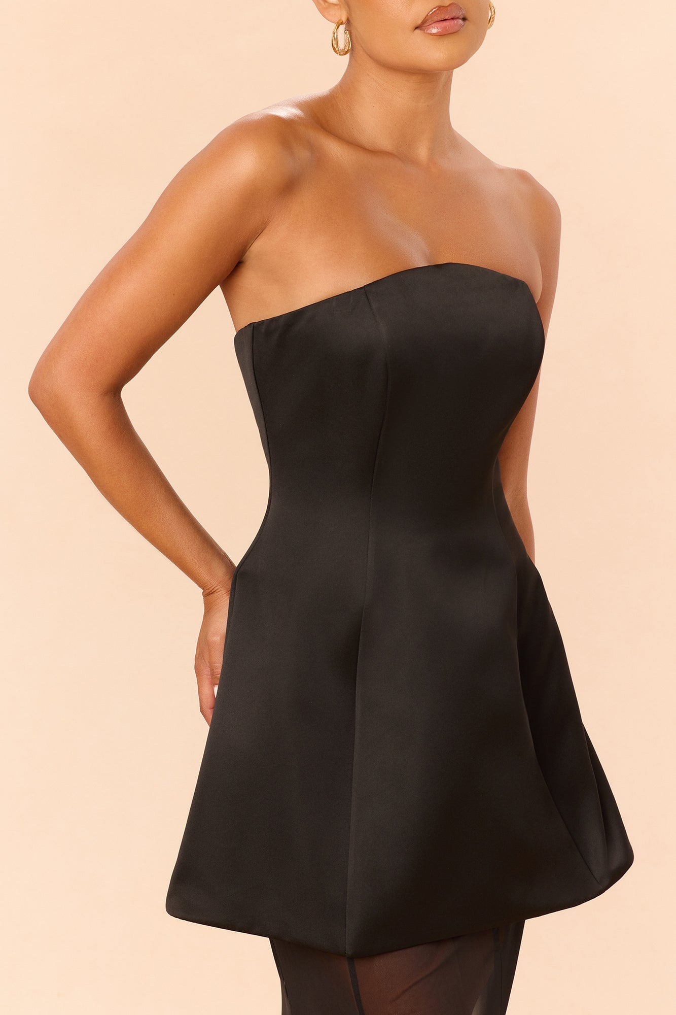 Gilded Muse Maxi Dress - Black image 3