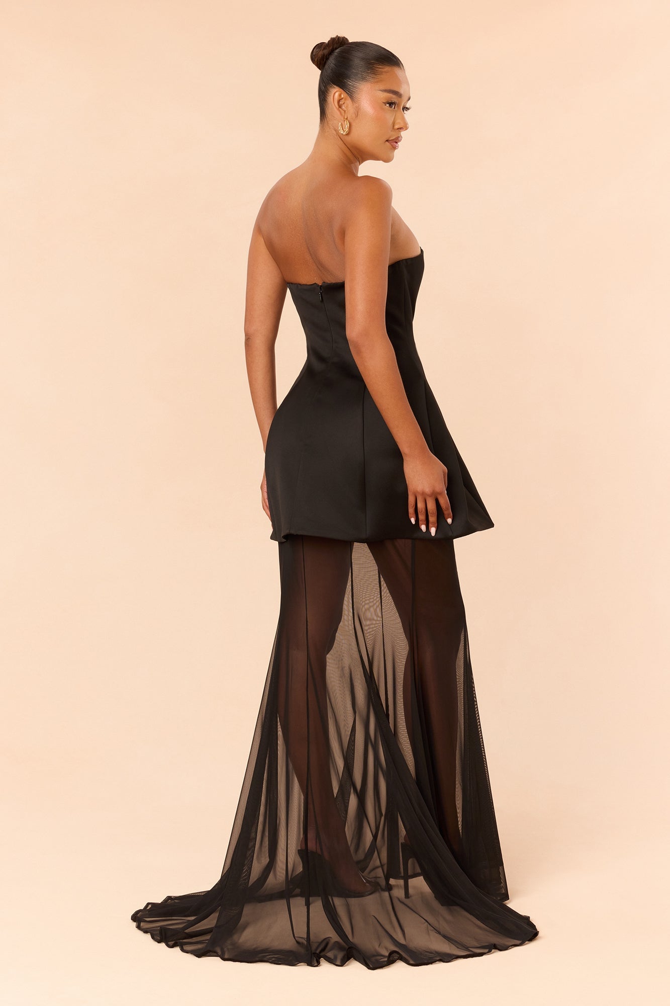 Gilded Muse Maxi Dress - Black image 4