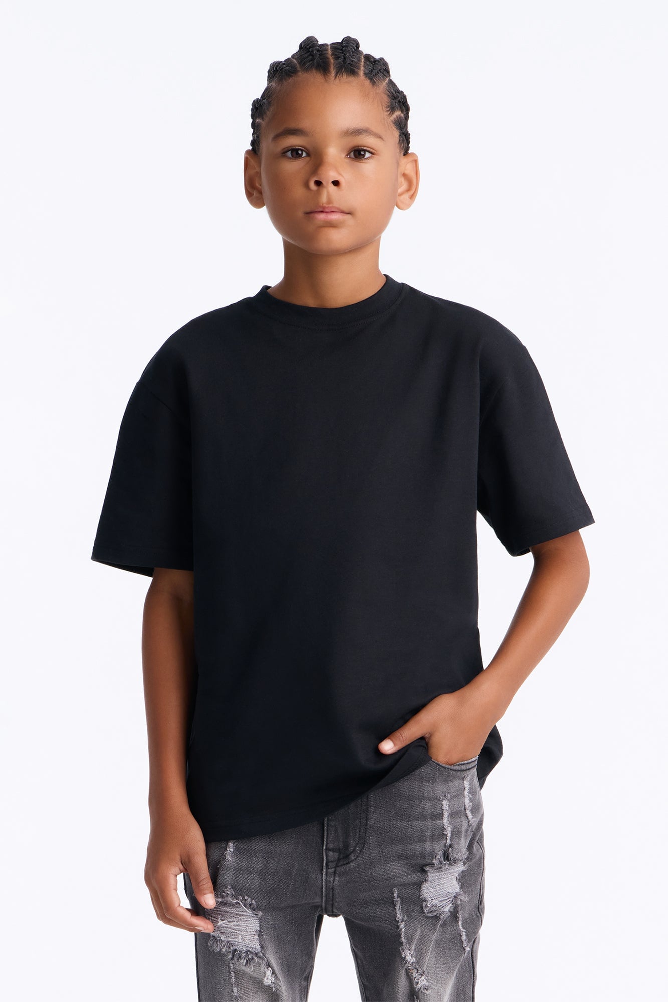 Mini Oversized Heavyweight Tee 240GSM - Black image 1