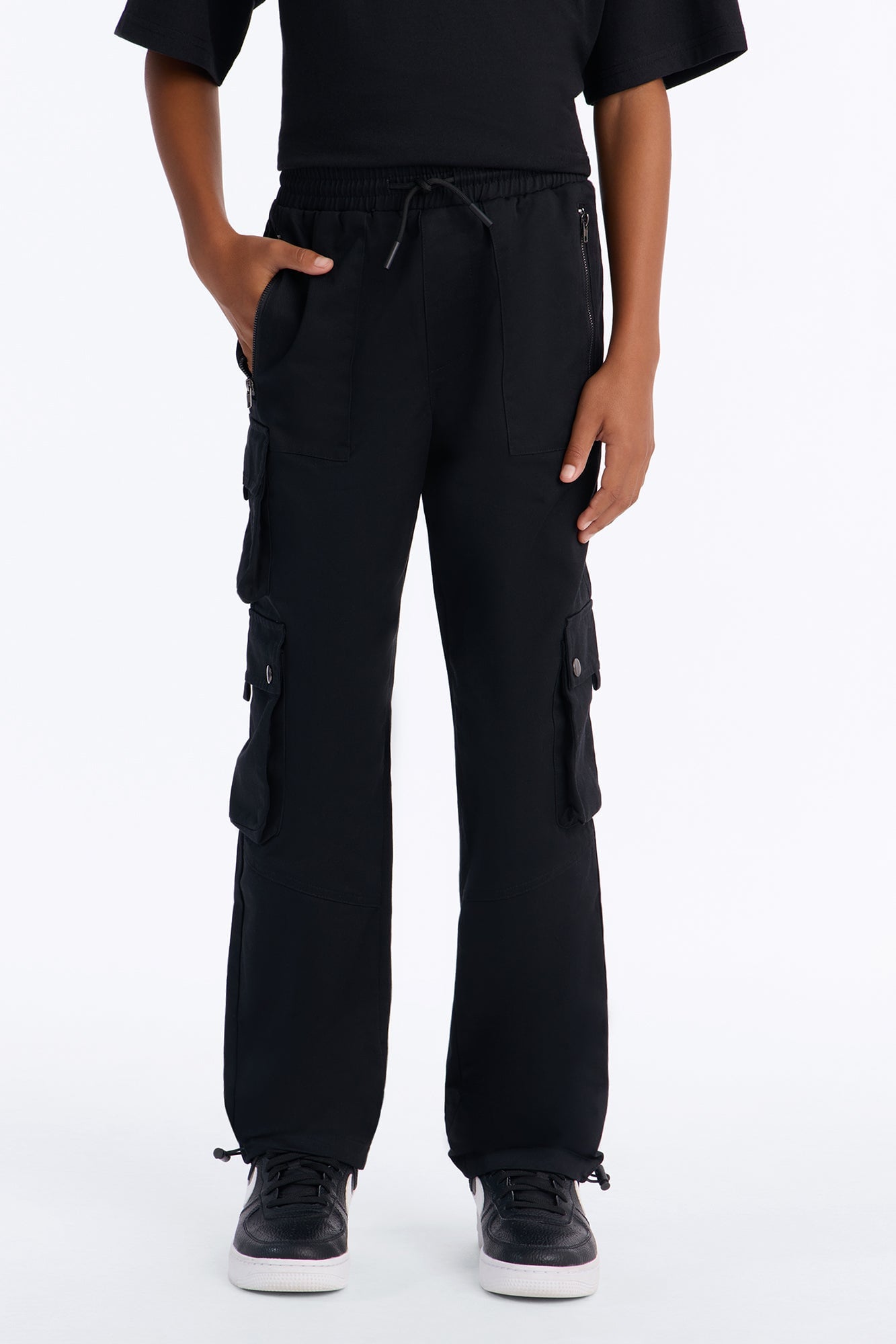 Mini Roaming Twill Cargo Pants - Black image 2