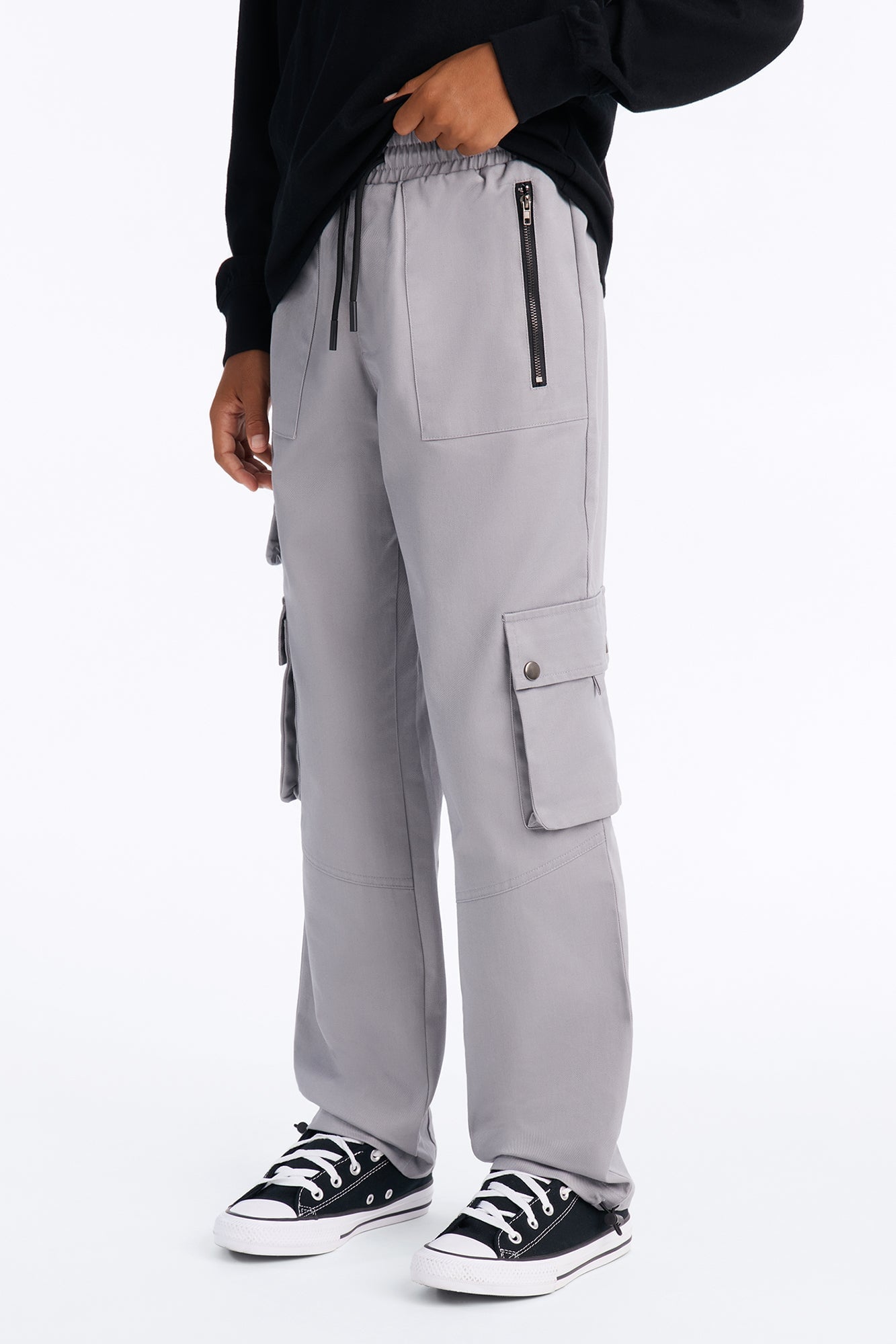 Mini Roaming Twill Cargo Pants - Grey image 2