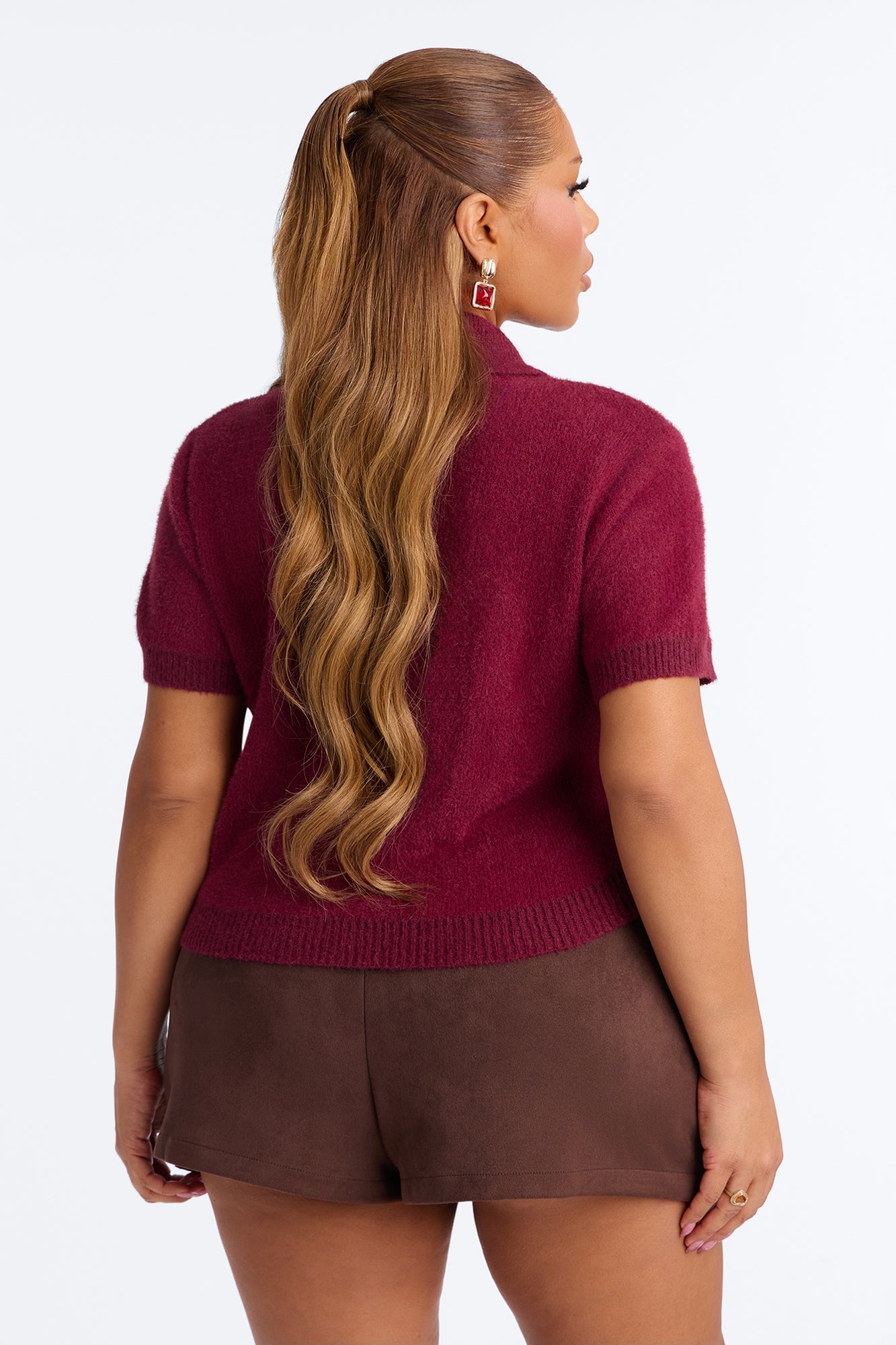 Early Sunsets Sweater - Burgundy image 3