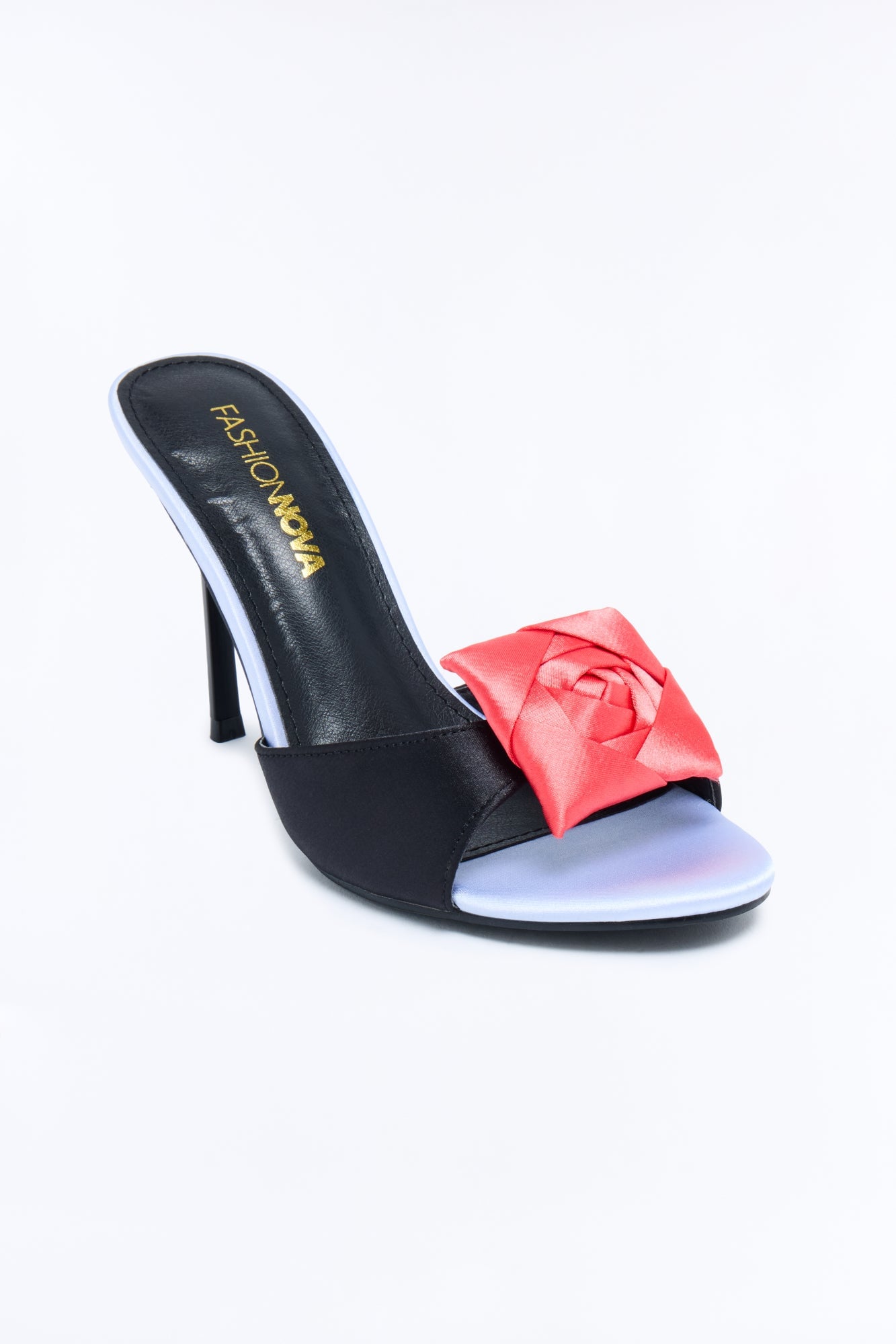 Always Fresh Floral Heeled Sandals - Black image 4