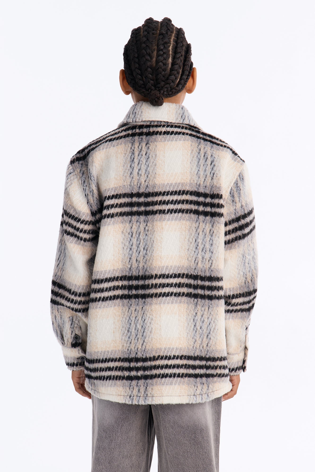 Mini Move Up Plaid Shacket - Black/combo image 3
